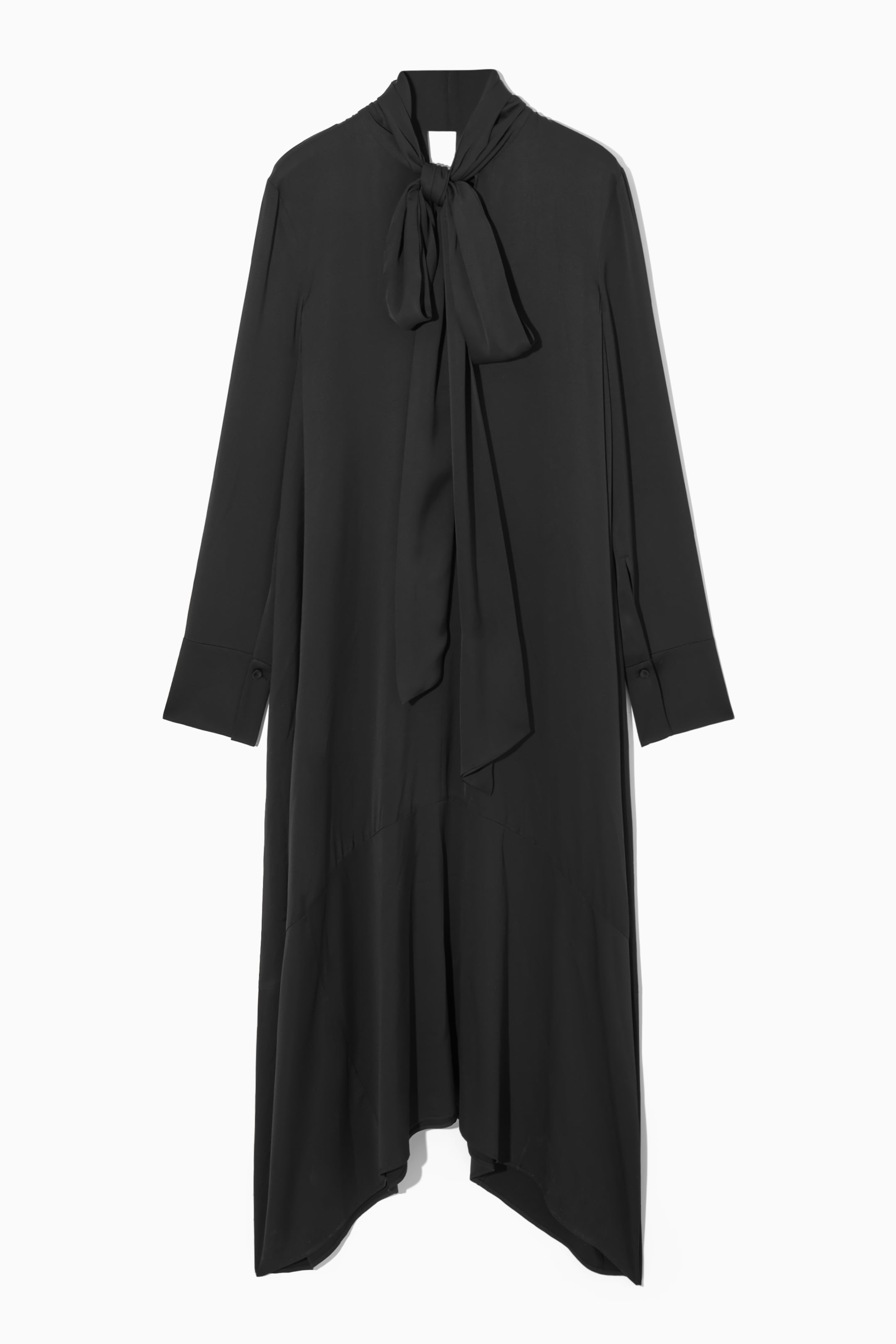 View larger image: SCARF-DETAIL MAXI DRESS - BLACK - Ladies | H&M GB 1