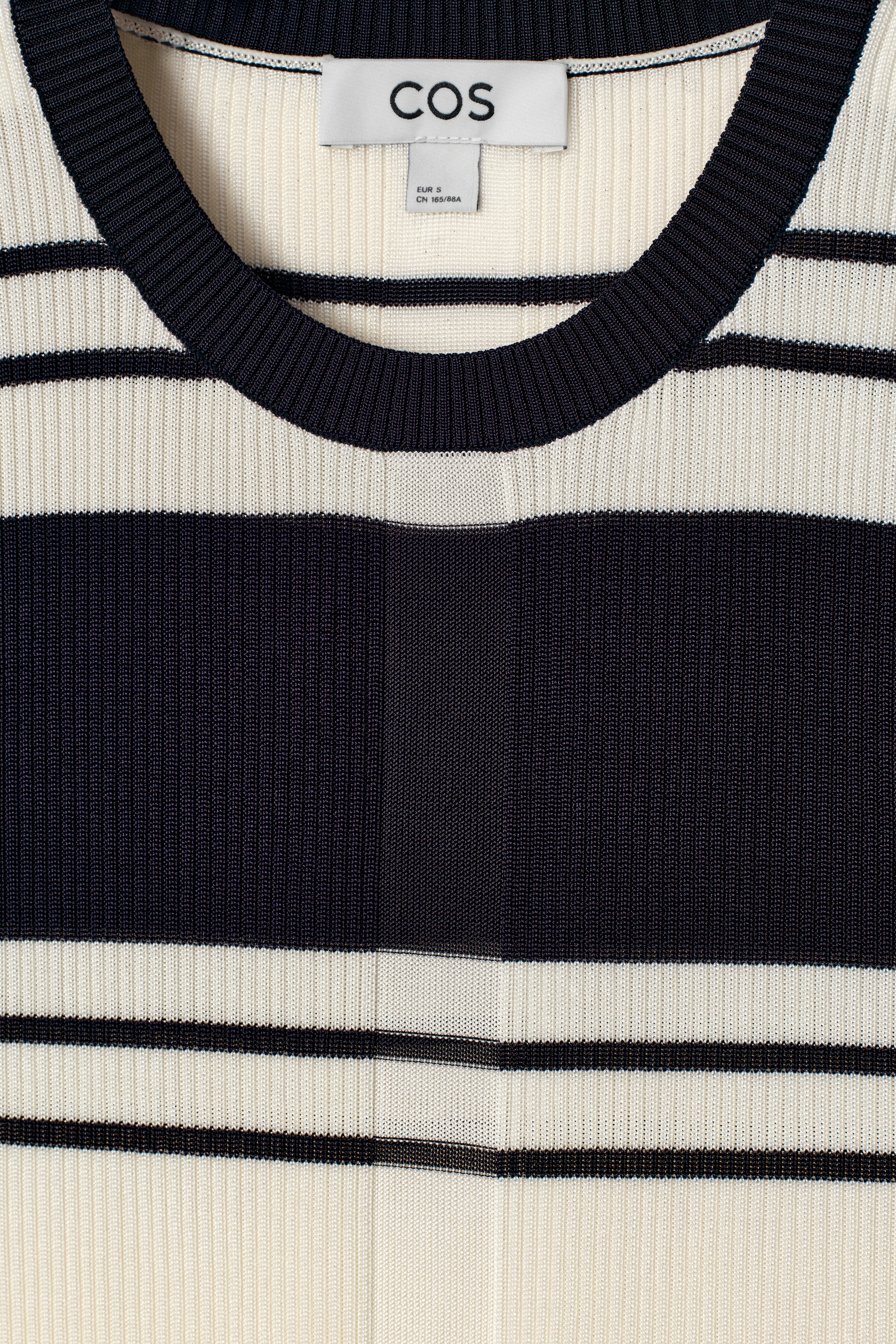 View larger image: RIBBED-KNIT TANK TOP - NAVY / IVORY / STRIPED - Ladies | H&M GB 8