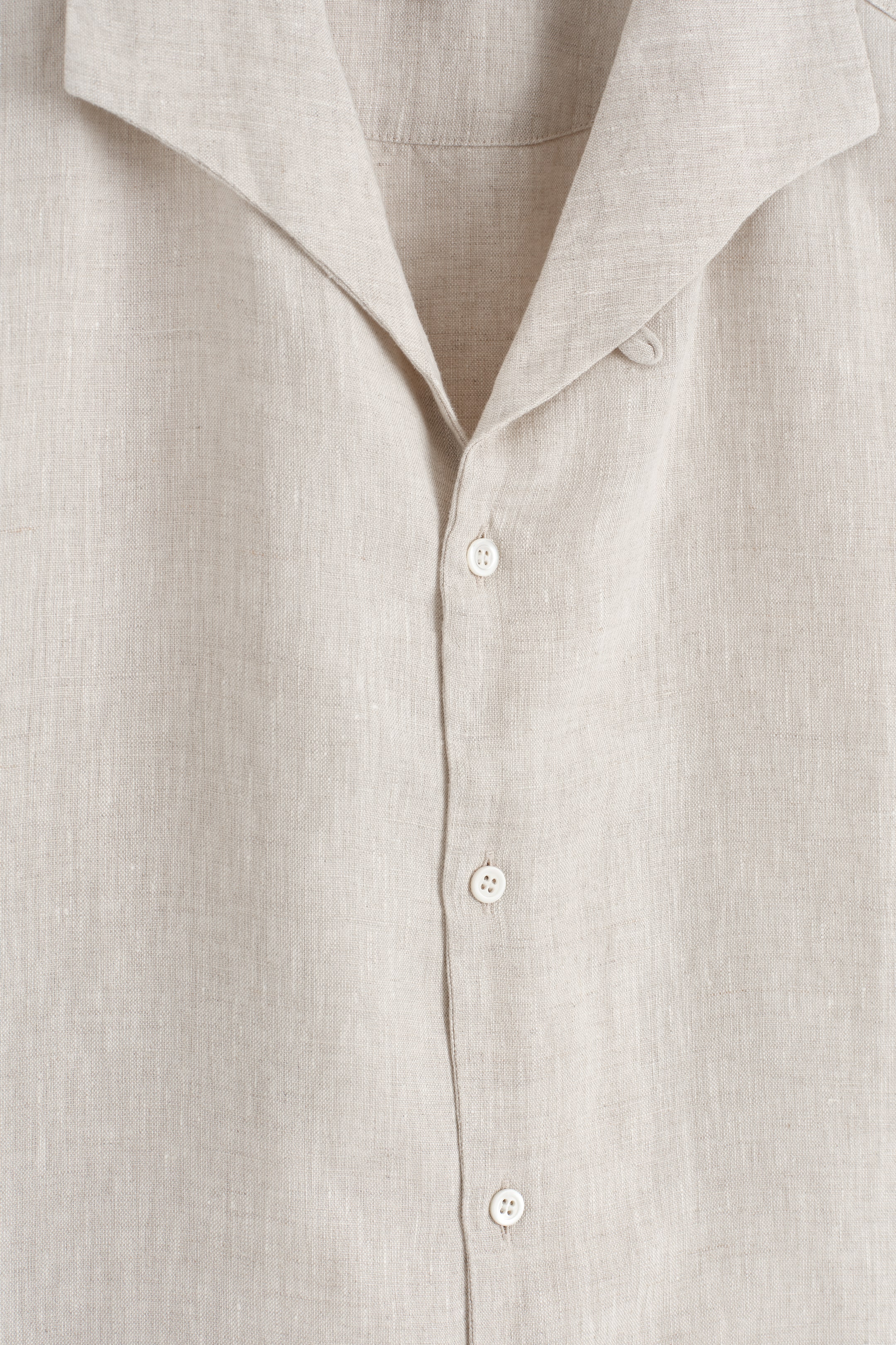 Grösseres Bild ansehen: KURZARMHEMD AUS LEINEN - BEIGE/UNGEFÄRBT - HERREN | H&M CH 7