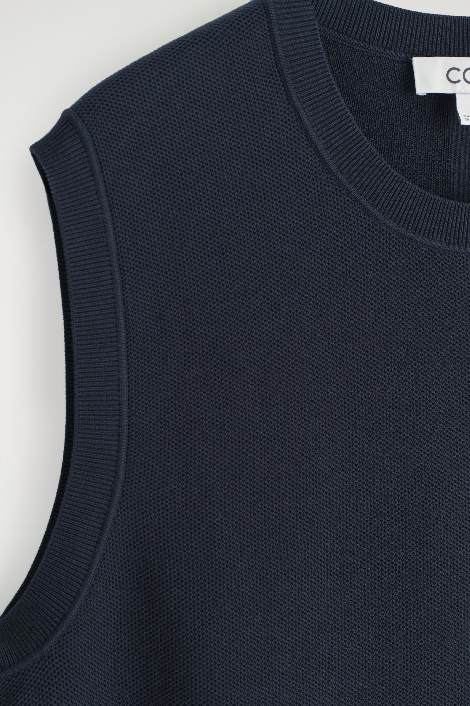 TANKTOP MIT WABENSTRUKTUR - NAVYBLAU - 3