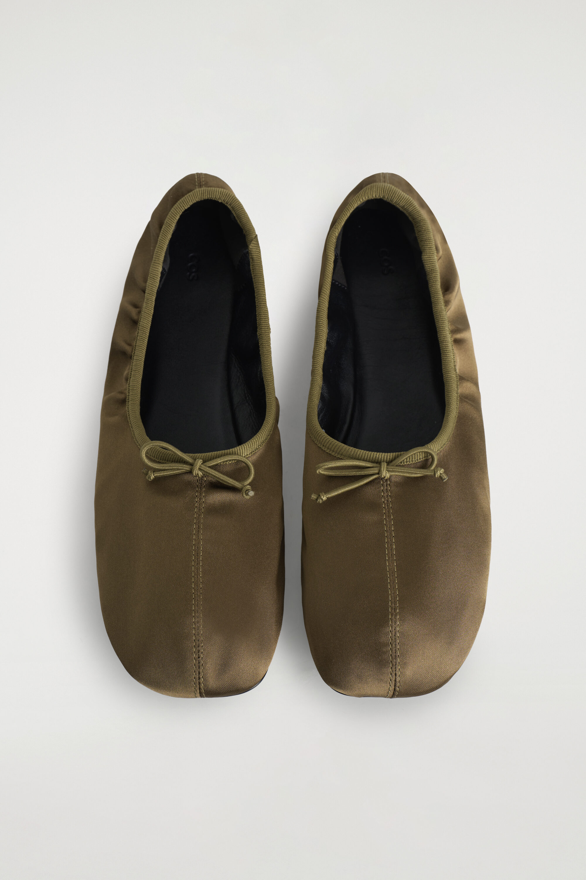 SATIN BALLET FLATS - thumbnail 7