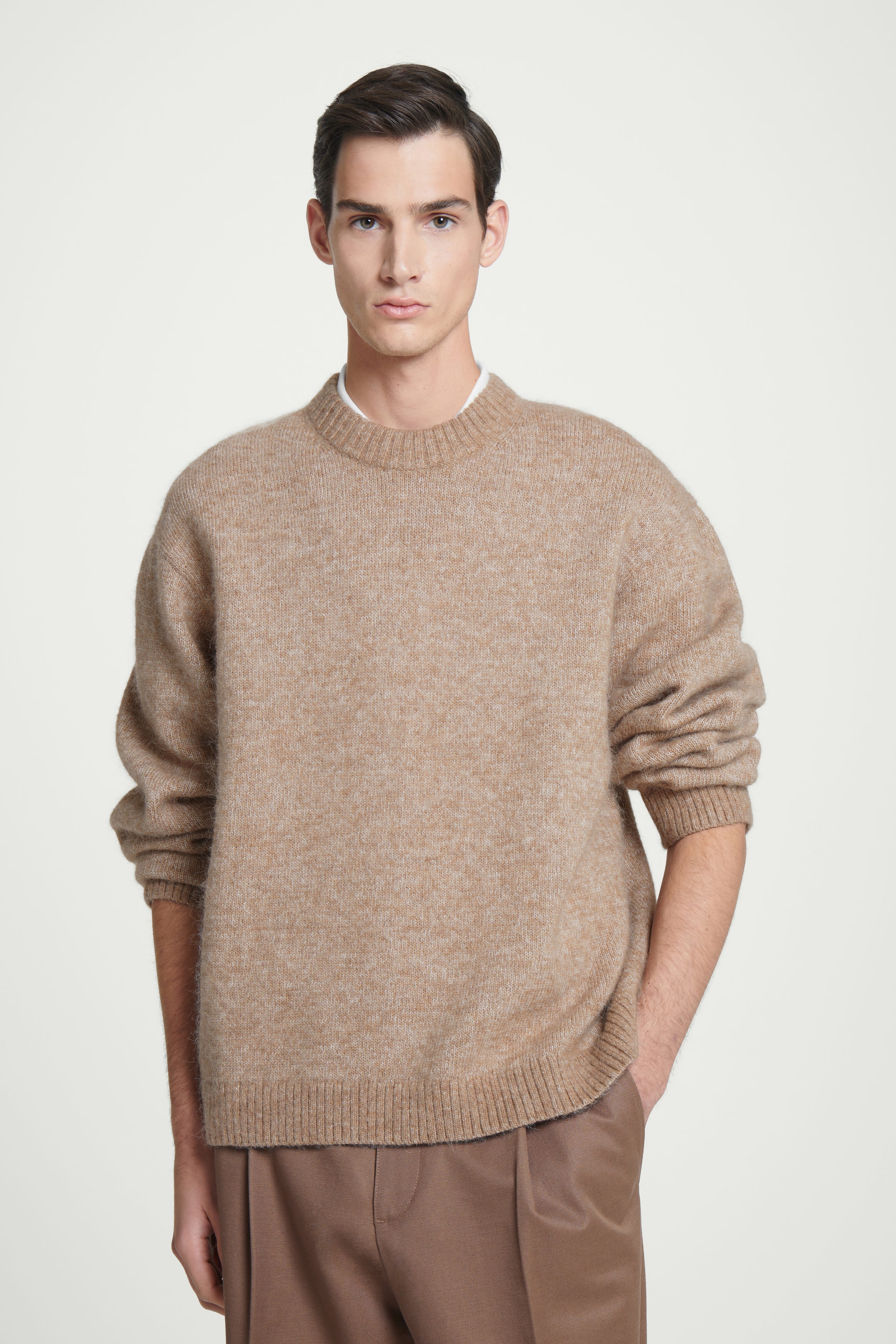 PULL OVERSIZE ALPAGA MÉLANGÉ