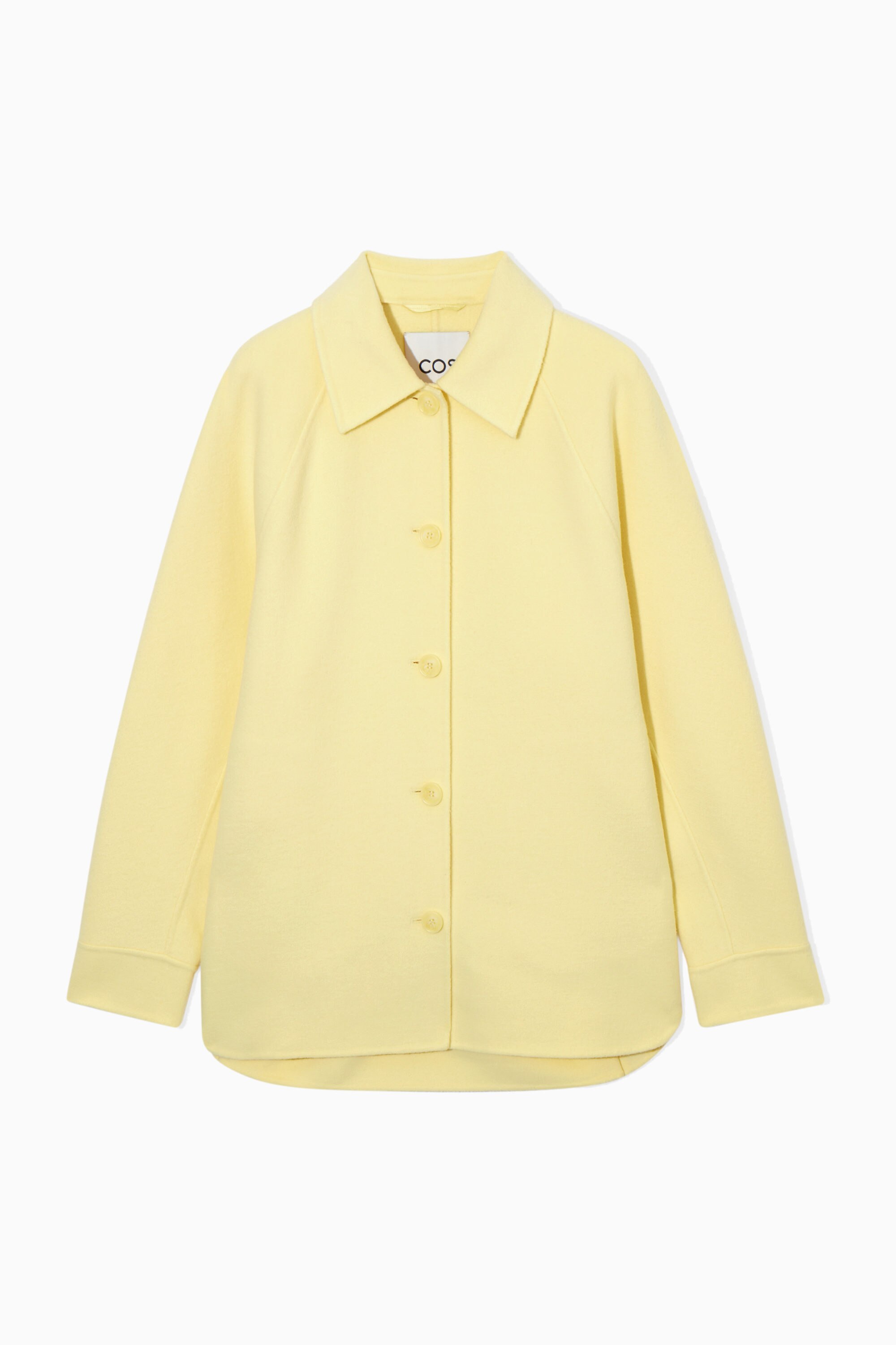 DOUBLE-FACED WOOL JACKET - YELLOW | COS US
