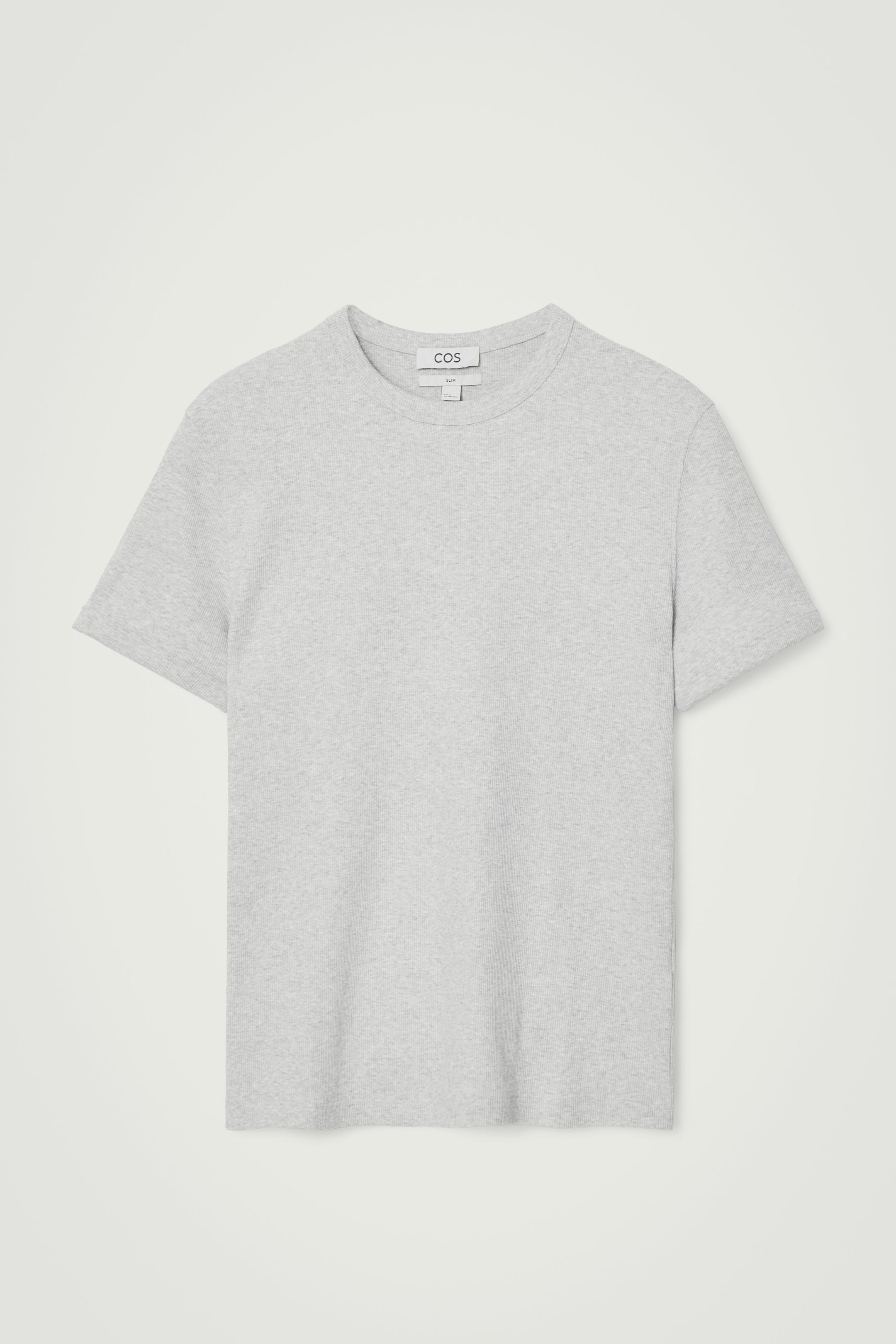 Agrandir l'image: T-SHIRT SLIM EN COTON CÔTELÉ - GRIS CLAIR - HOMME | H&M FR 7