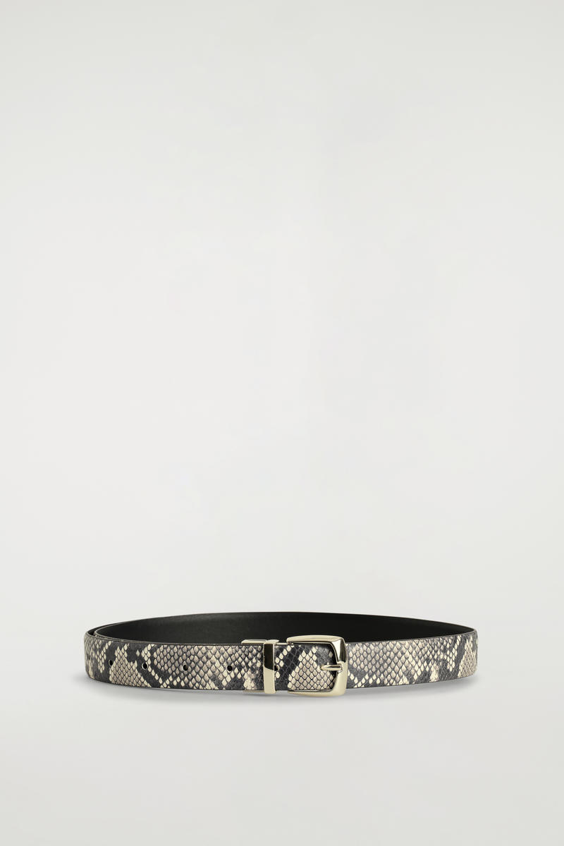 COS Reversible Leather Belt Brown Women's Extra Small