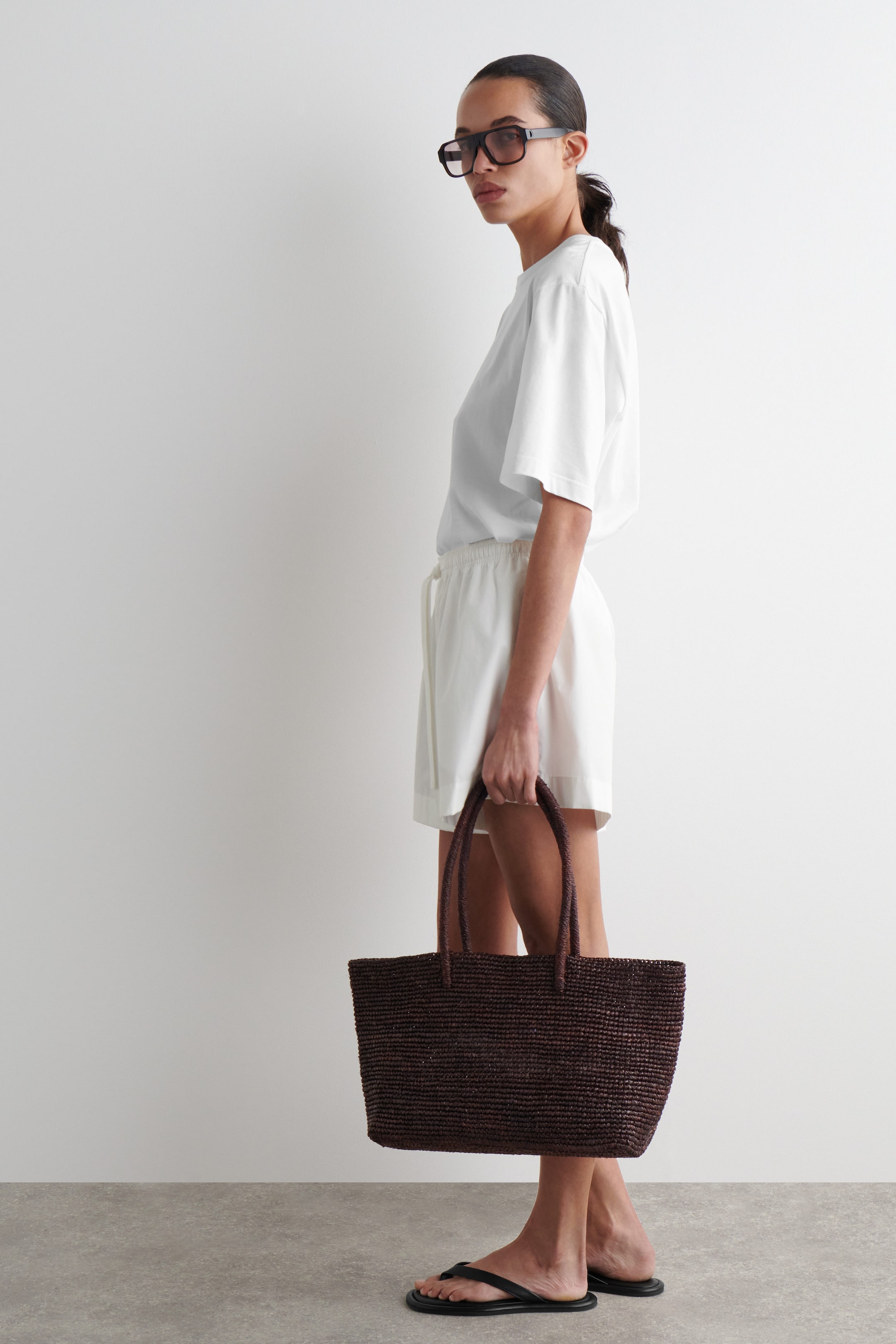 DRAWSTRING COTTON SHORTS