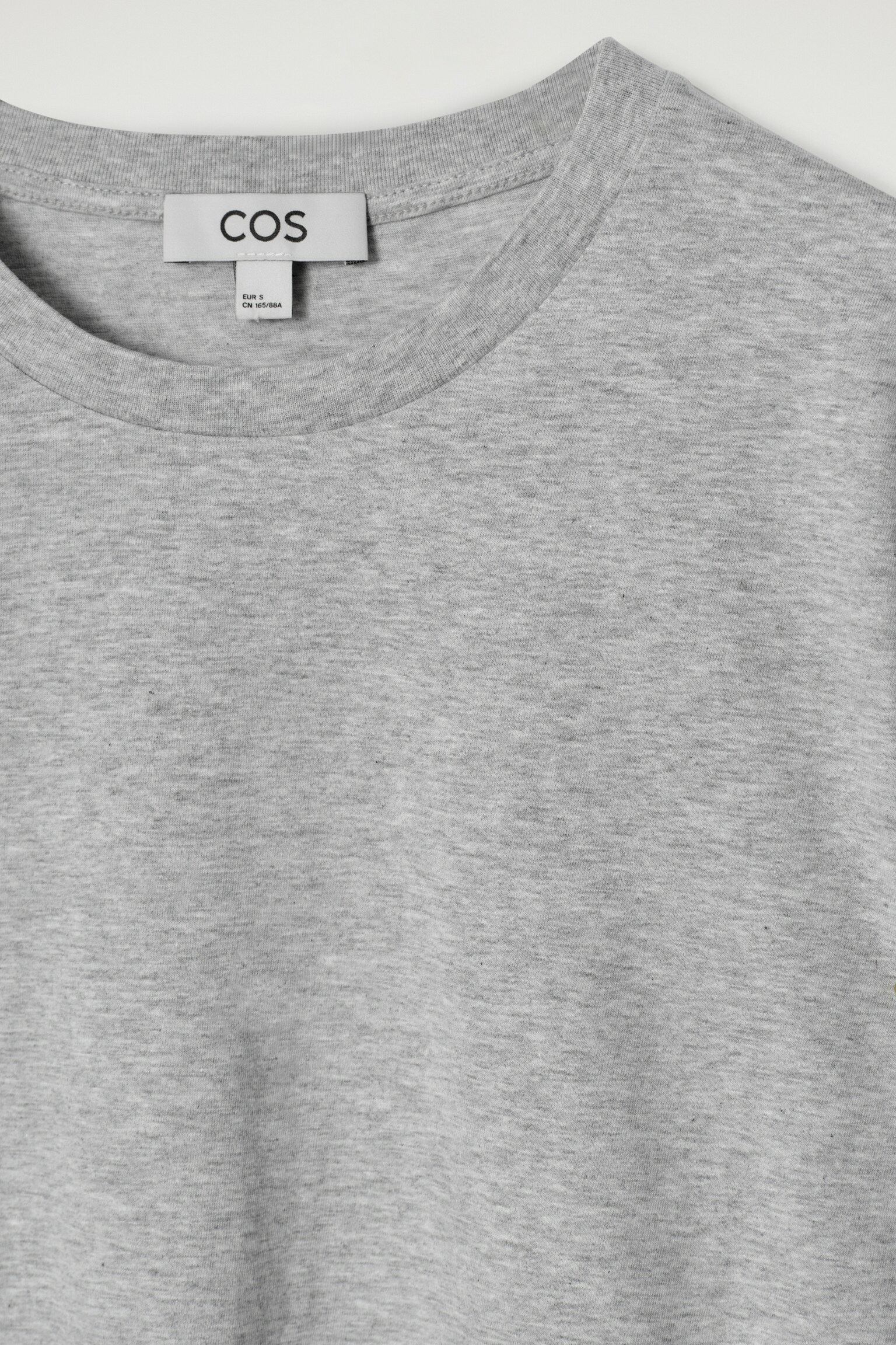 T-SHIRT À COL ROND EN COTON - GRIS CHINÉ/BLEU MARINE/GRIS CLAIR CHINÉ/BLANC / RAYURES/BLEU CIEL/JAUNE PÂLE/NOIR/KAKI FONCÉ/BLANC - 5