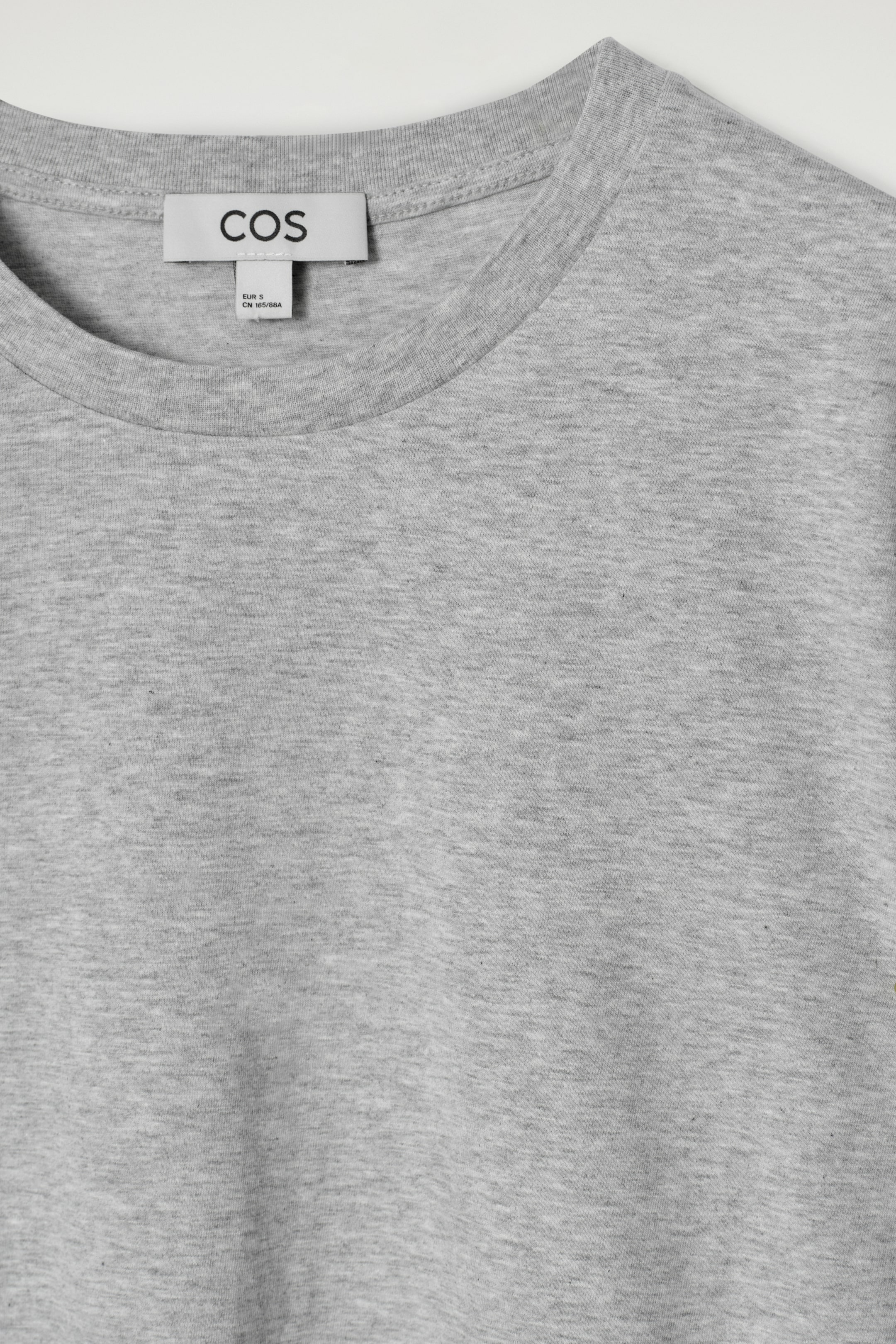 Se større billede: T-SHIRT I BOMULD MED CREWNECK - MELERET GRÅ - DAME | H&M DK 5