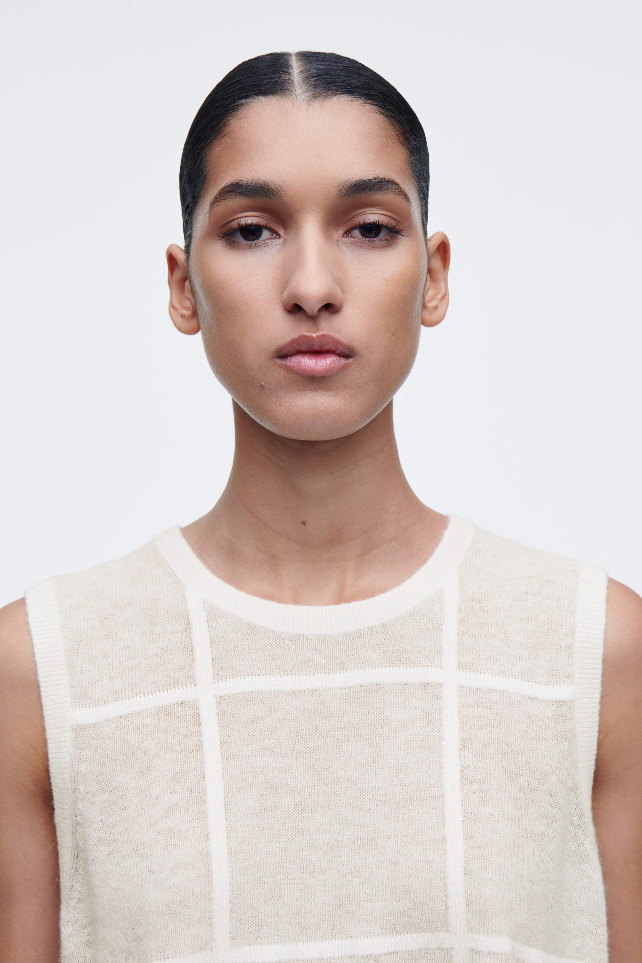Ingrandisci l'immagine: WINDOWPANE-CHECK VEST - IVORY - DONNA | H&M CH 5