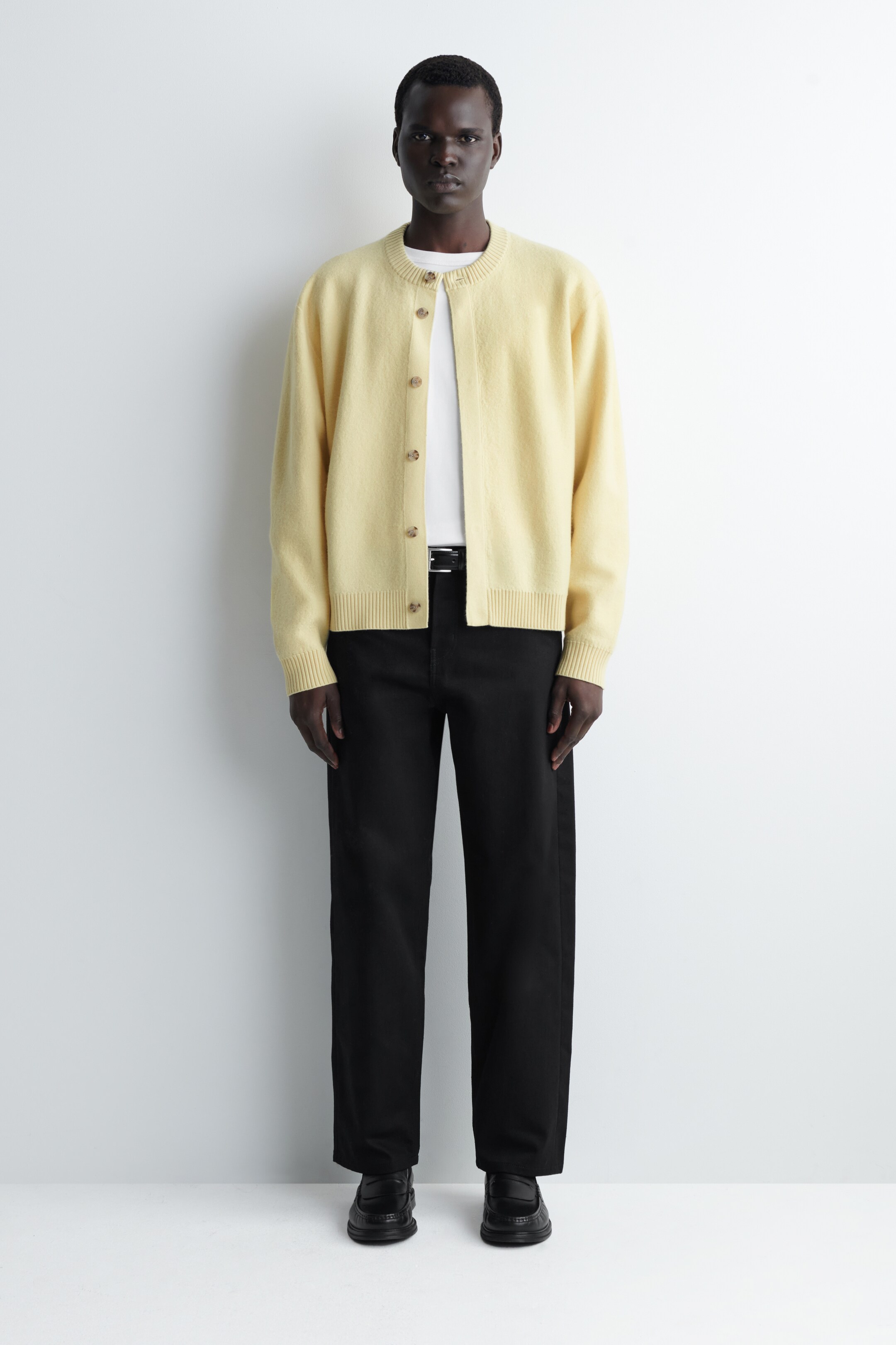 Visualizza immagine più grande: CARDIGAN GIROCOLLO IN LANA COTTA - GIALLO BURRO - UOMO | H&M IT 4