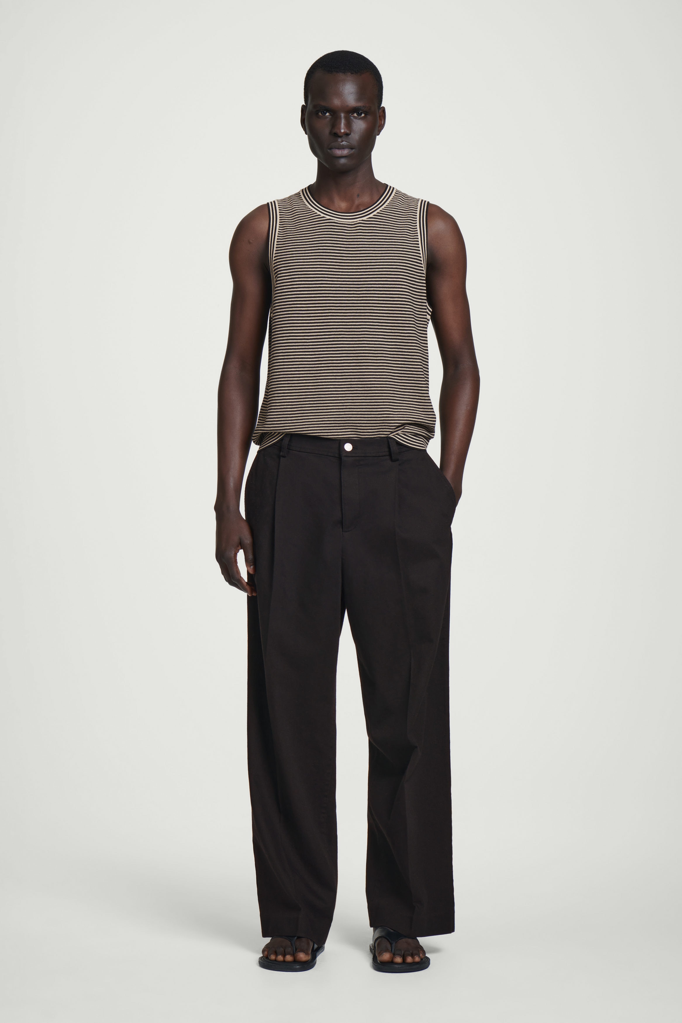 [TWN]★25SS★韓国人気★CAGE SEMI WIDE COTTON PANTS STILL BY HAND - スティルバイハンド パンツ 正規通販 | Salty