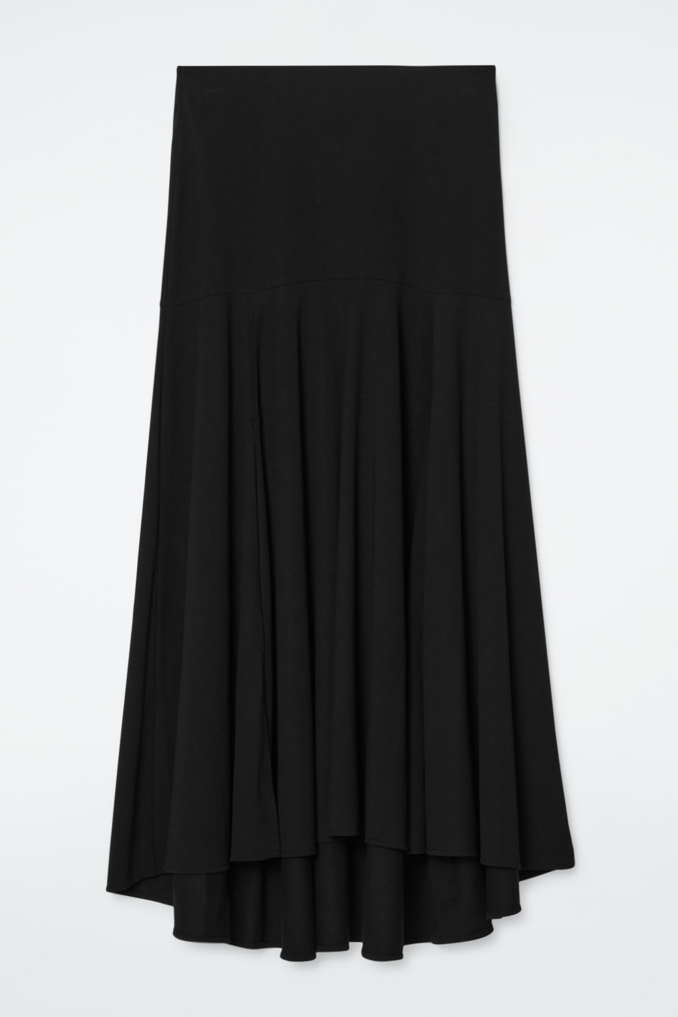 Ingrandisci l'immagine: FLARED ASYMMETRIC MIDI SKIRT - BLACK - DONNA | H&M CH 1