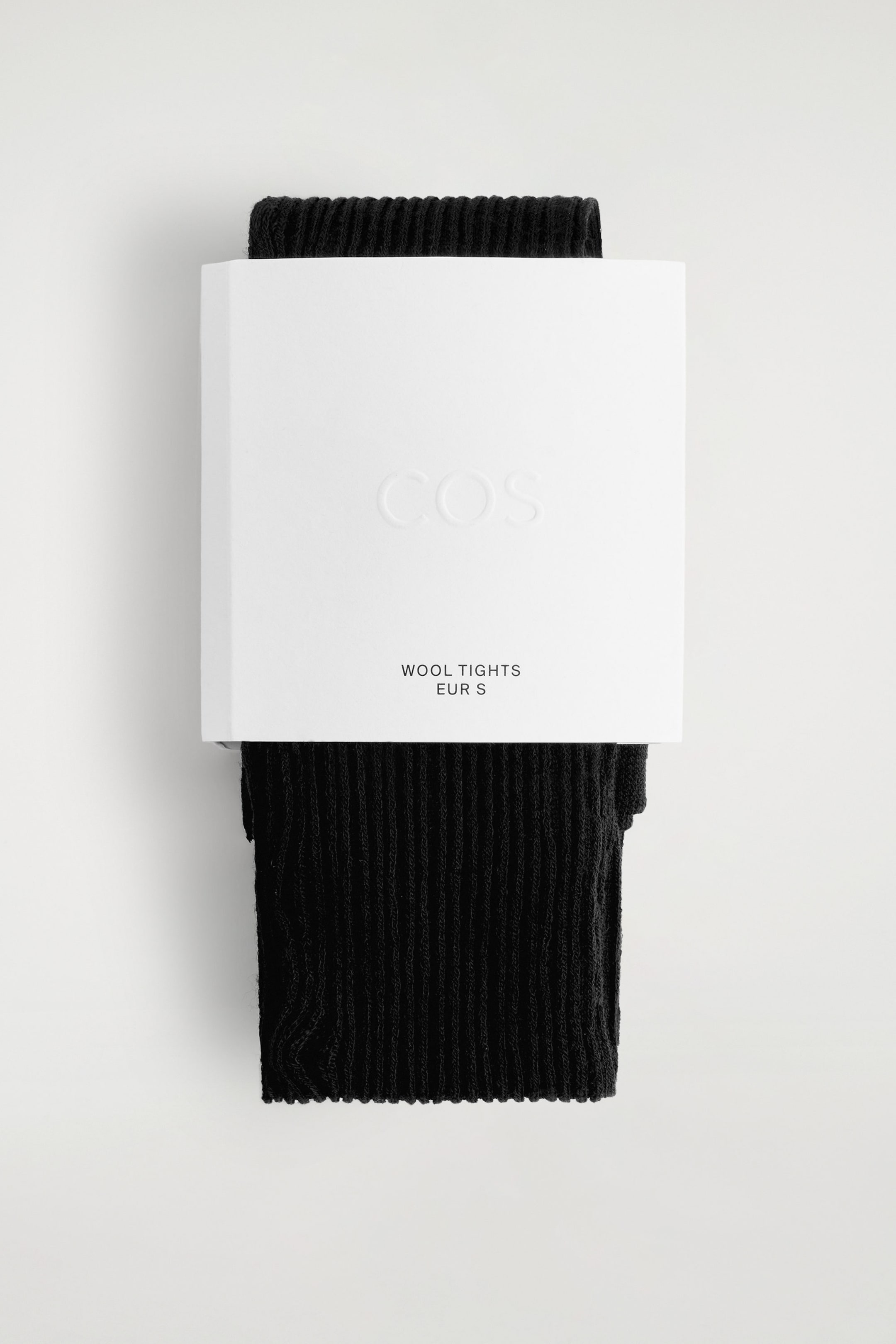 RIBBED MERINO WOOL TIGHTS