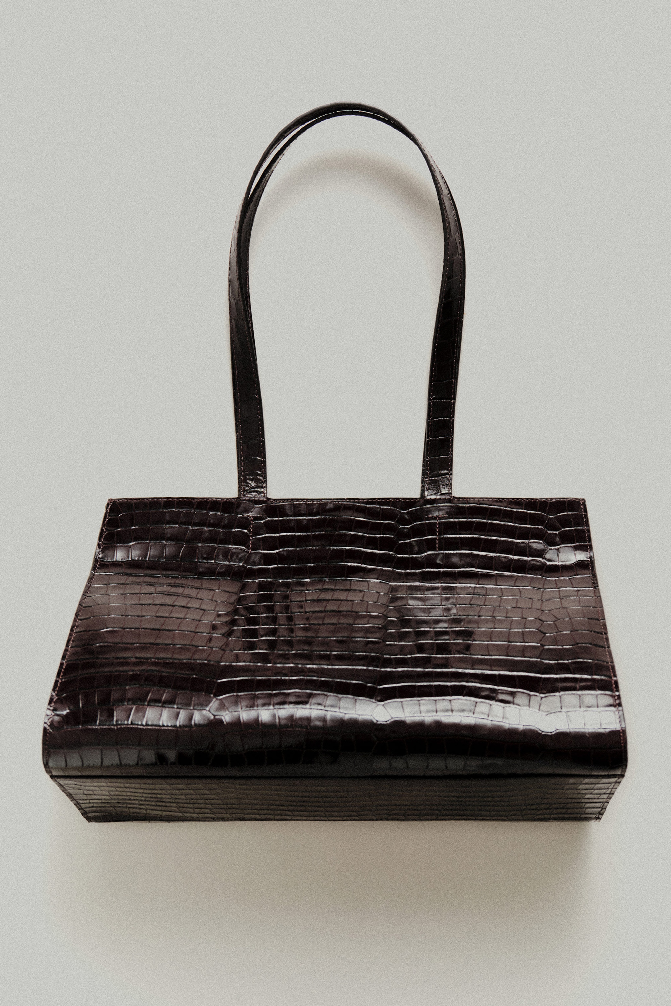SAC CABAS GALLERY - CUIR EFFET CROCO