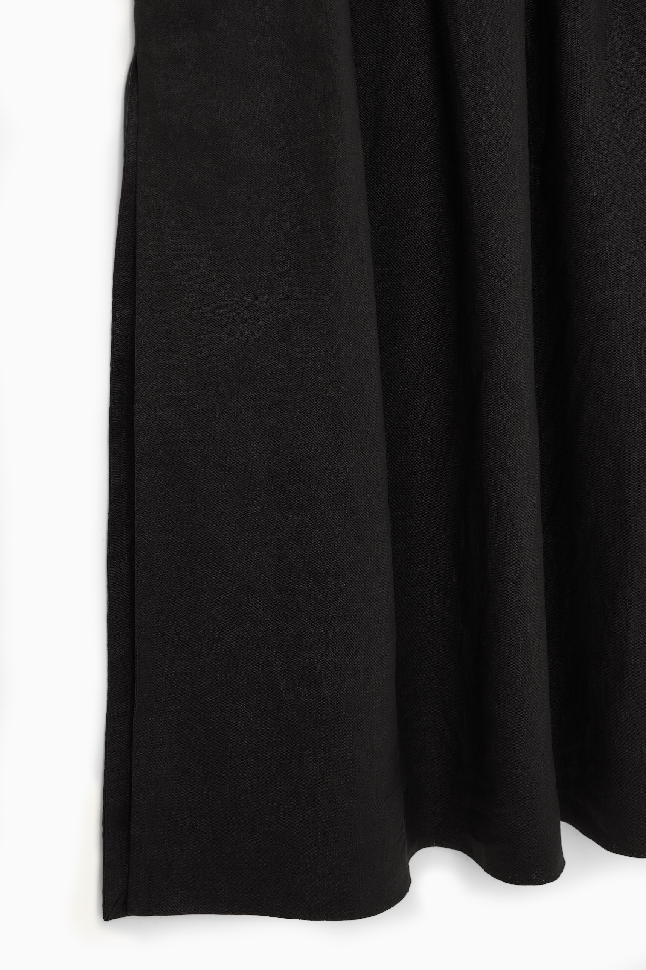 Ingrandisci l'immagine: LINEN A-LINE MAXI SKIRT - BLACK - DONNA | H&M CH 2