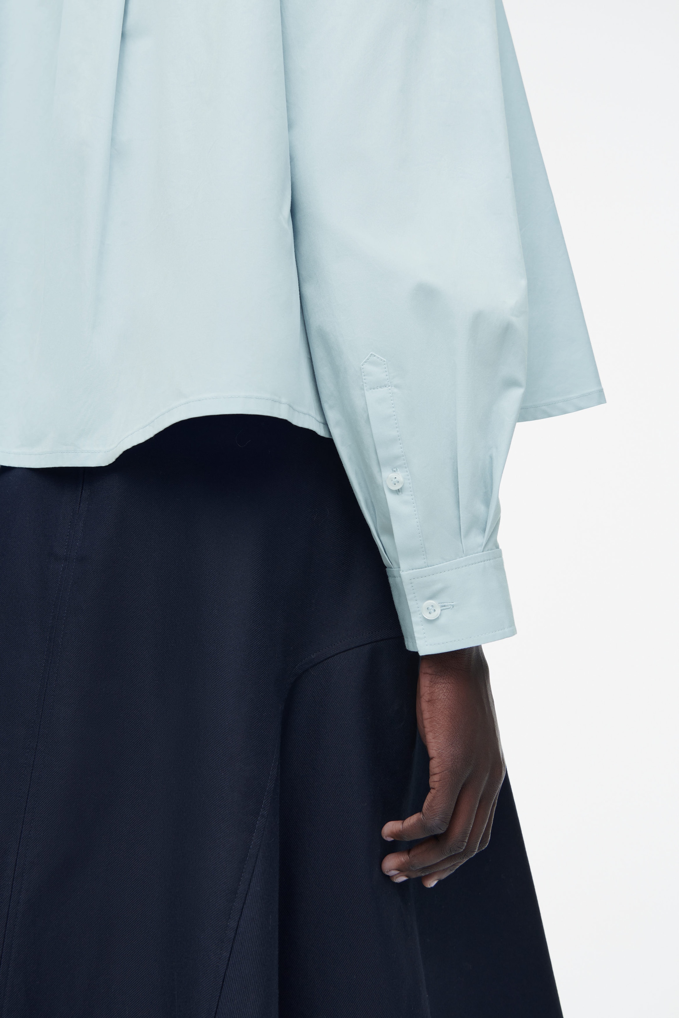 RELAXED FLARED COTTON SHIRT