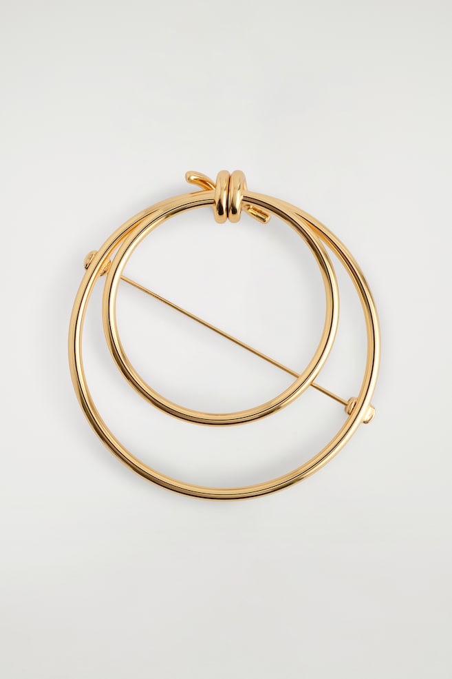BROSCHE MIT KNOTENDETAILS - Gold - 1