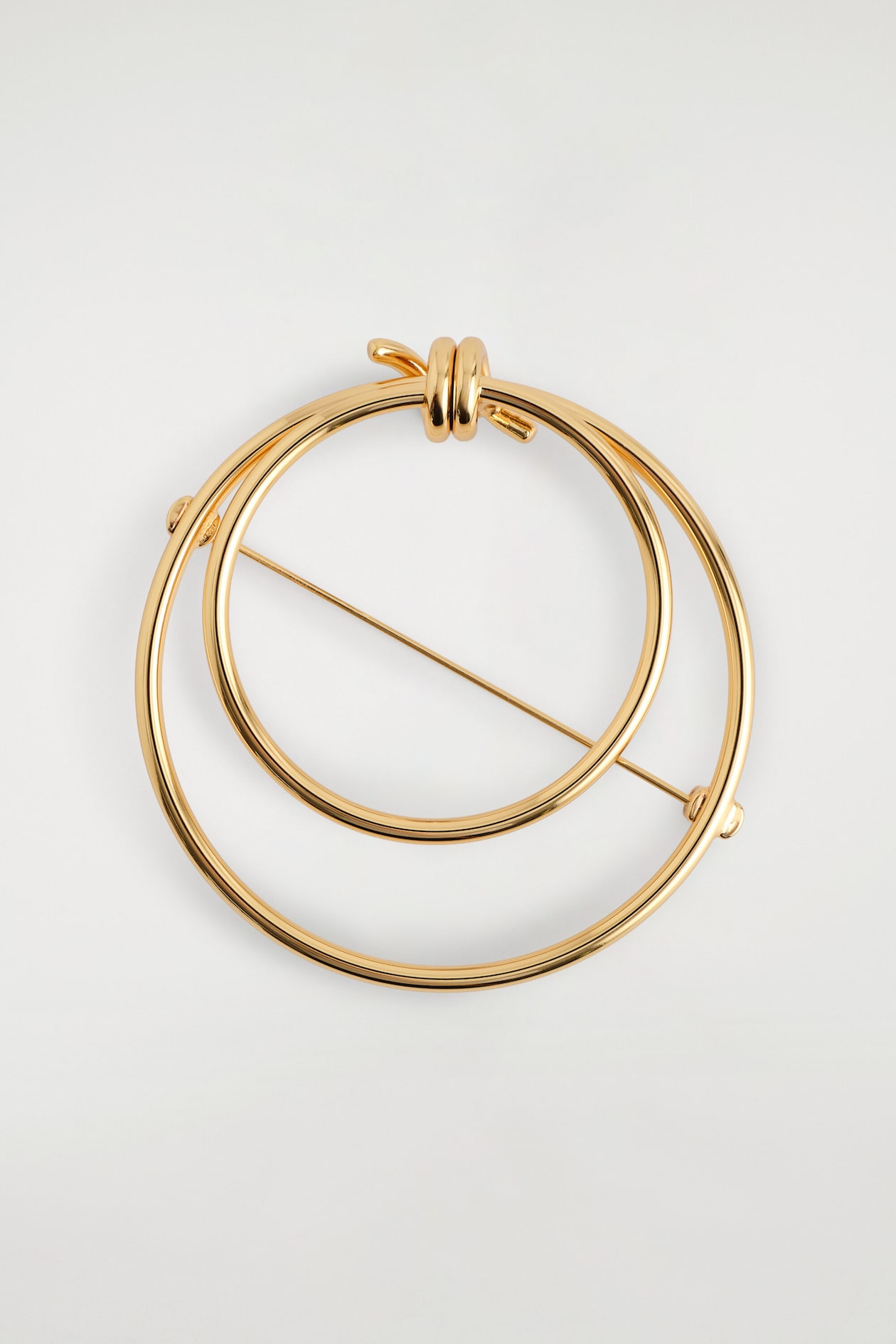 KNOTTED BROOCH — GOLD