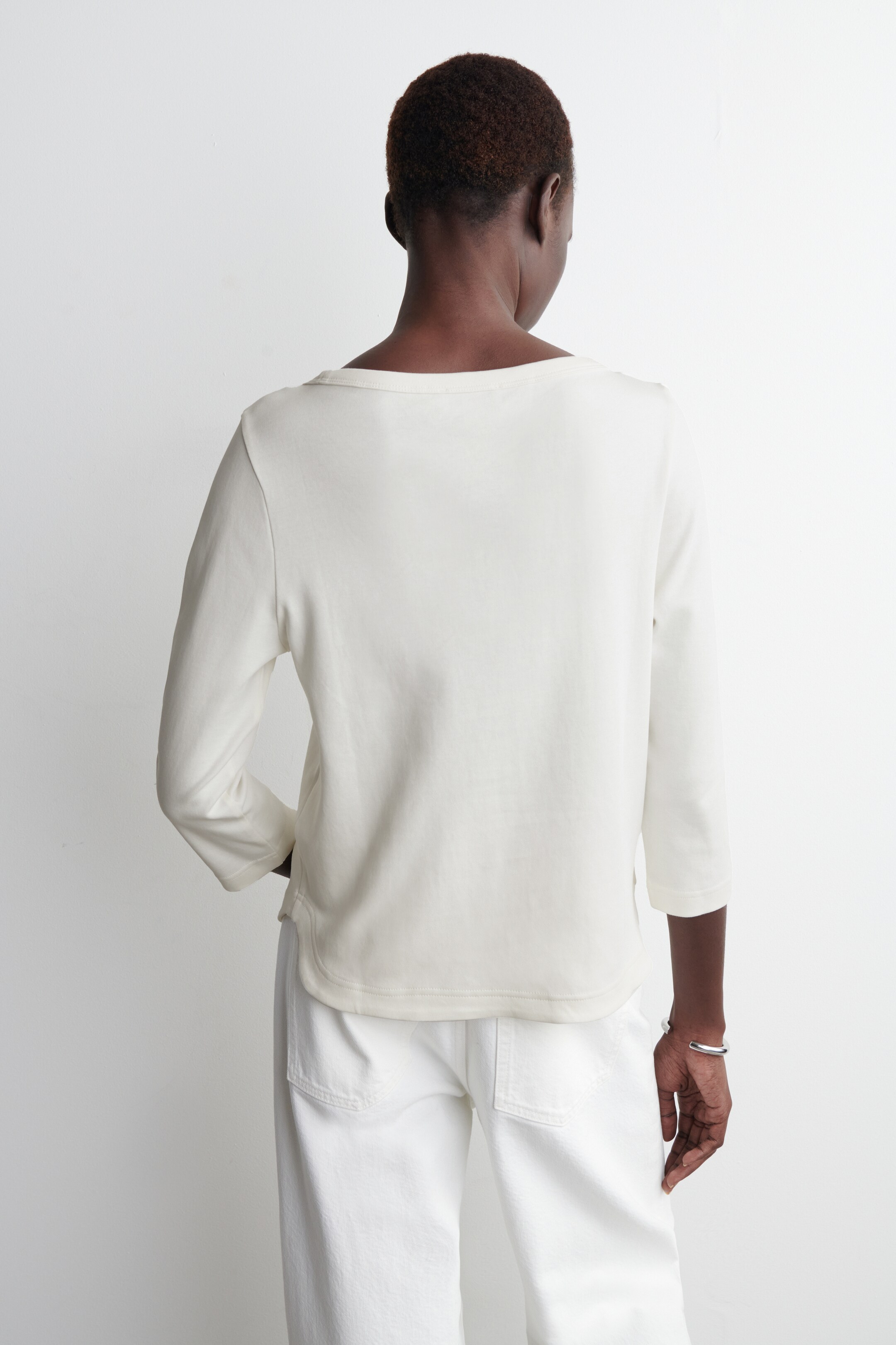 Agrandir l'image: HAUT À MANCHES 3/4 EN COTON - BLANC - FEMME | H&M BE 4