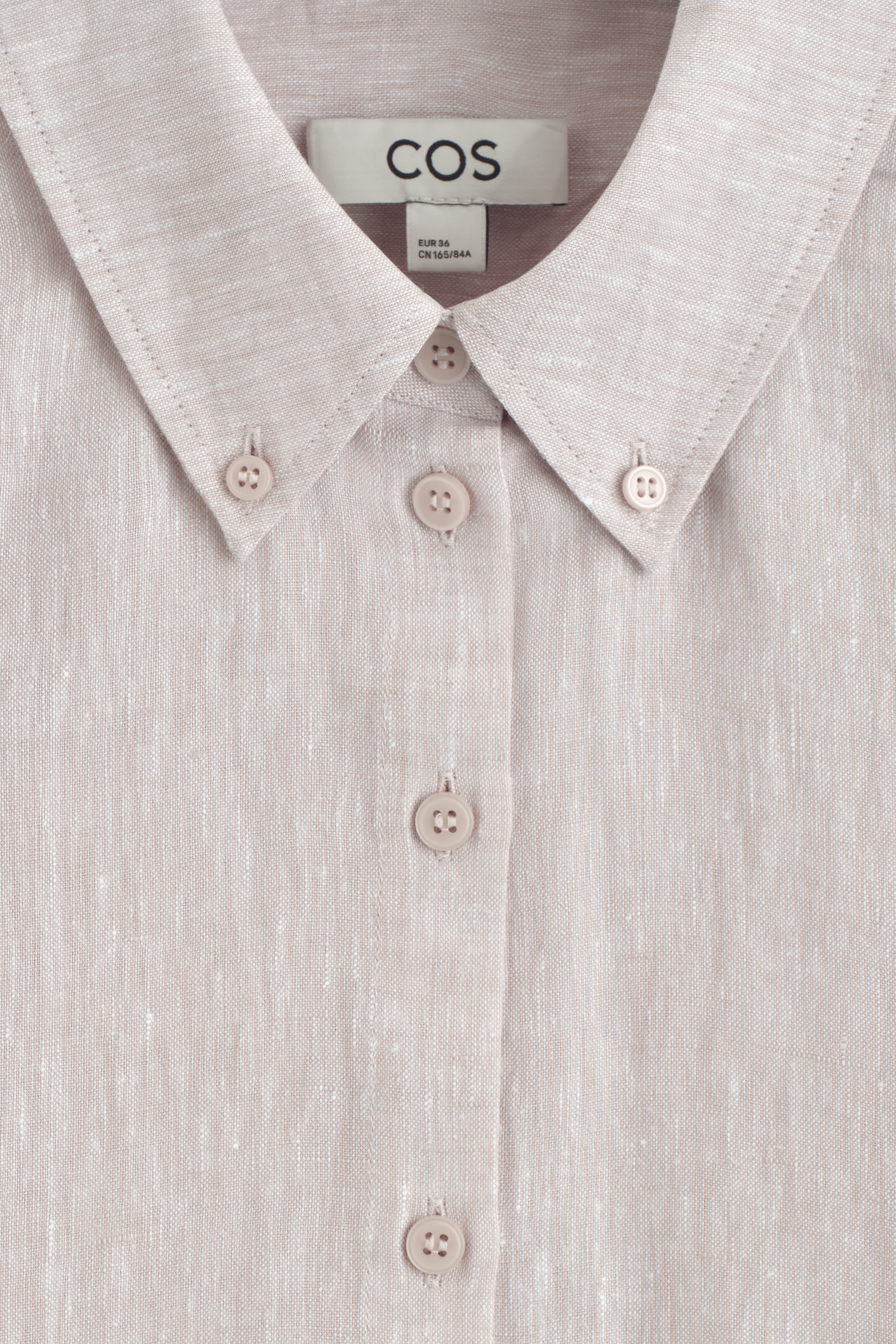 BUTTON-DOWN COLLAR LINEN SHIRT