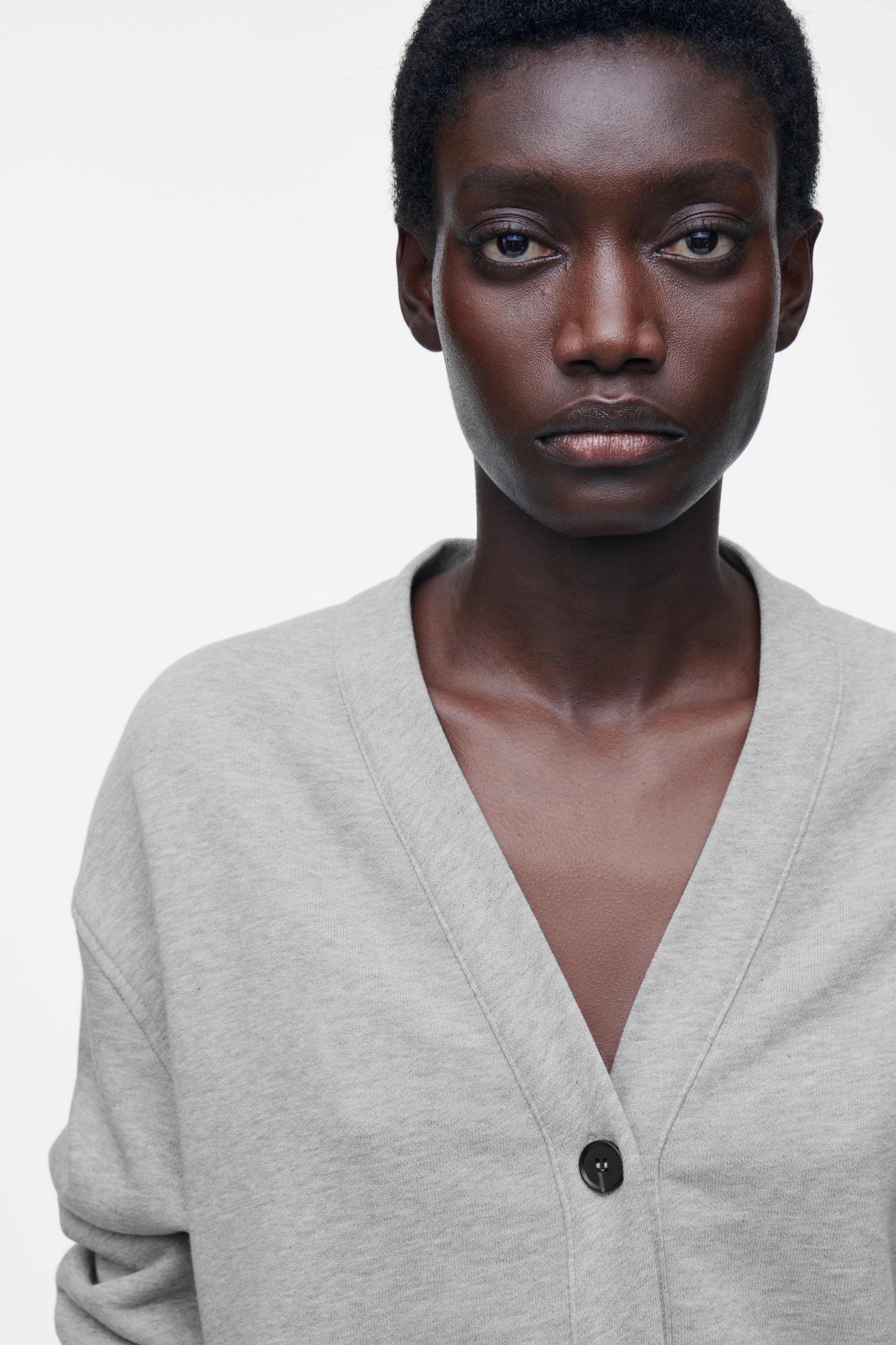Visualizza immagine più grande: CARDIGAN IN JERSEY CON SCOLLO A V - GRIGIO MÉLANGE - DONNA | H&M IT 3