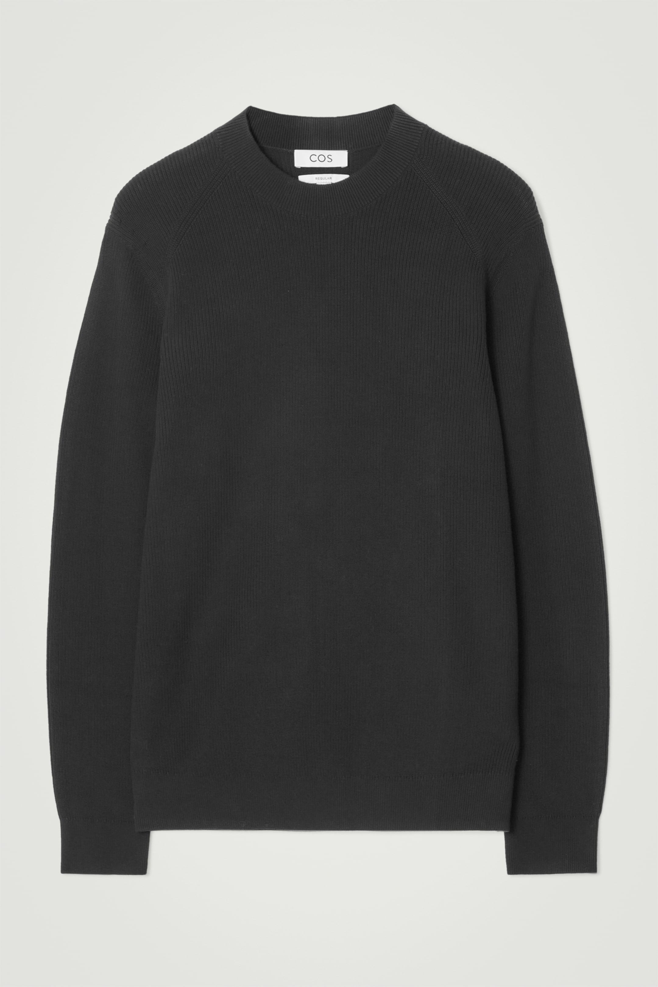 Visualizza immagine più grande: MAGLIONE A COSTE IN COTONE DAL TAGLIO REGOLARE - NERO - UOMO | H&M IT 6