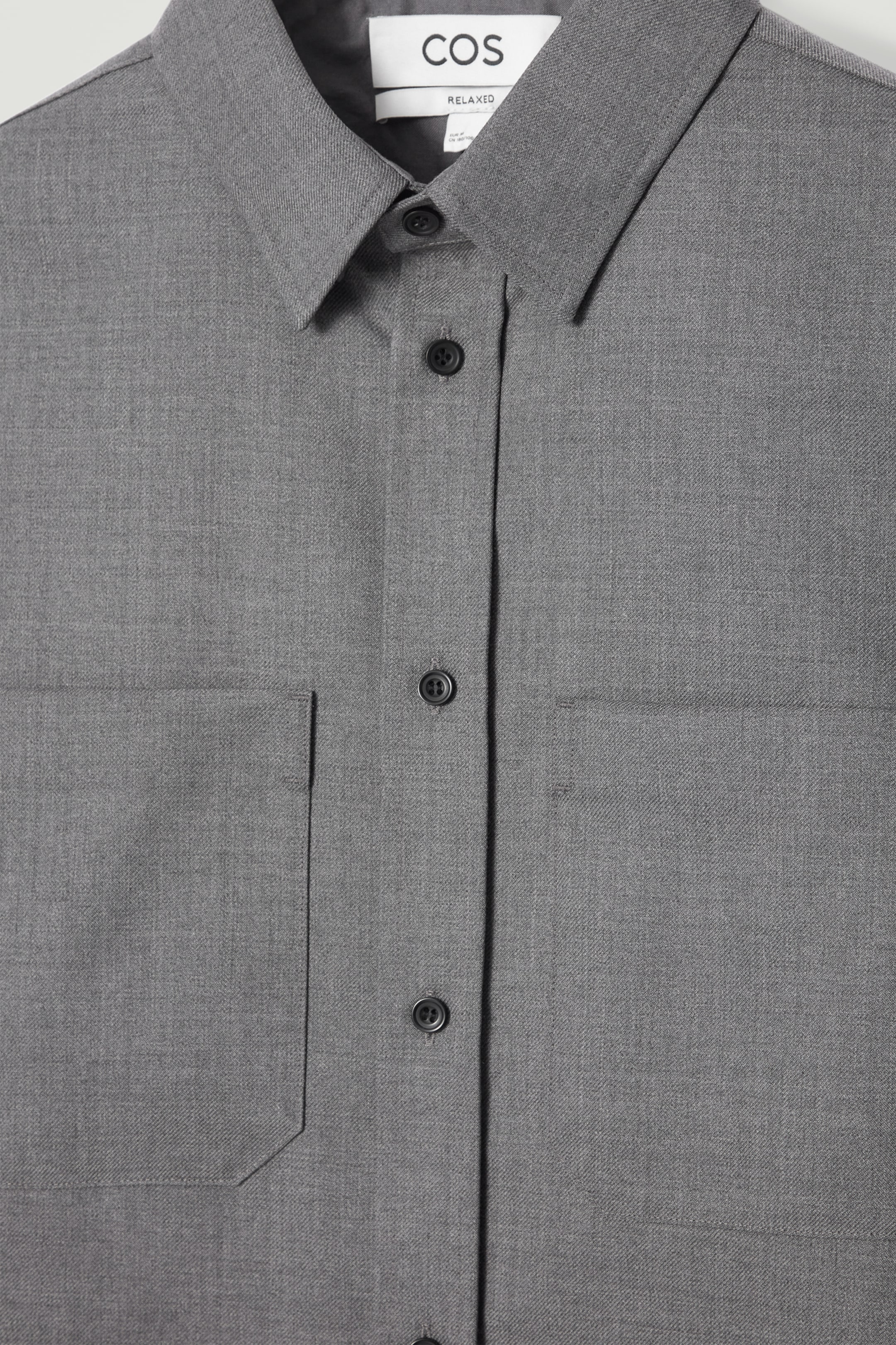 Grösseres Bild ansehen: LOCKERES UTILITY-HEMD AUS WOLL-MIX - GRAU - HERREN | H&M CH 8