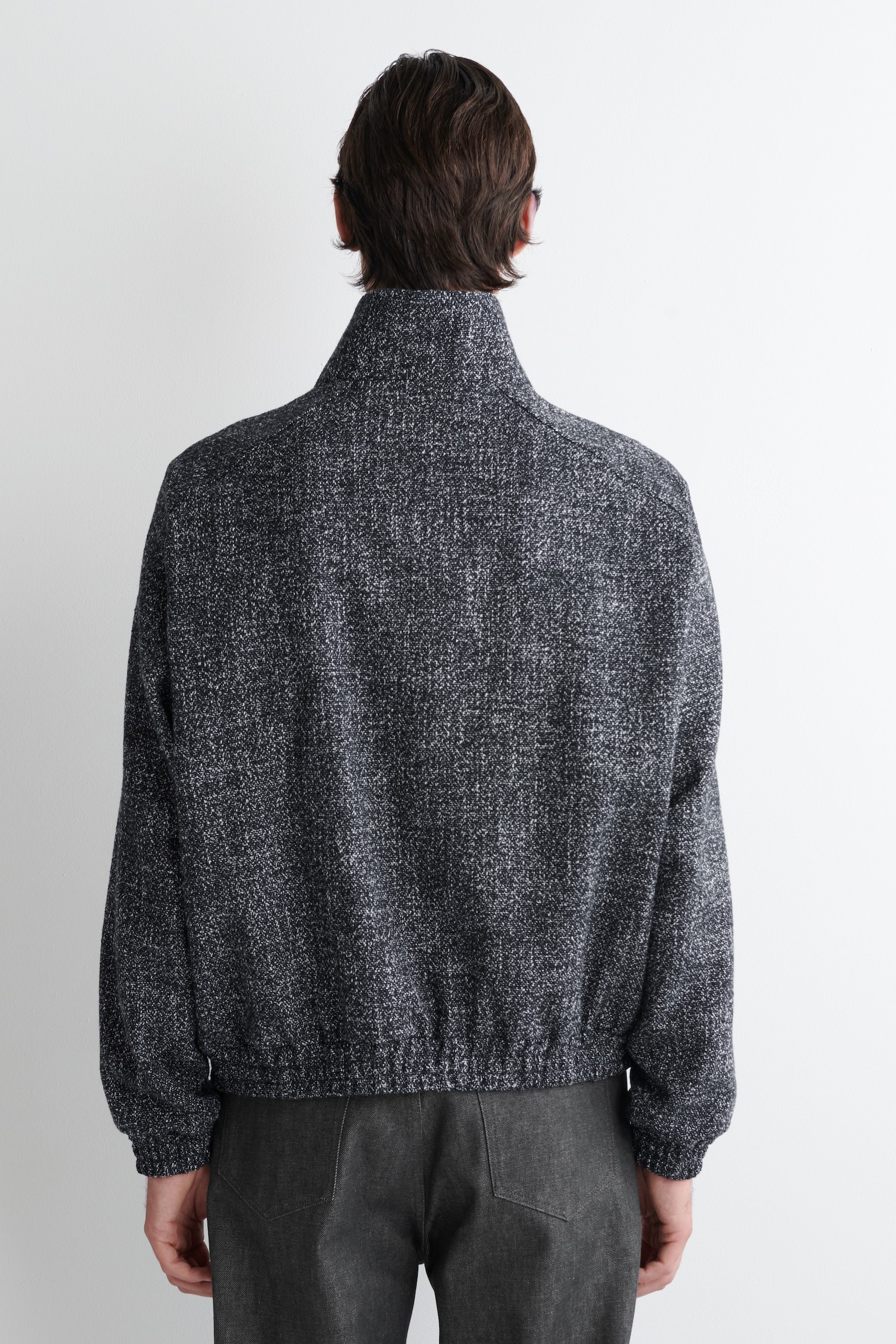 CHAQUETA DEPORTIVA DE TWEED - NEGRO - 4