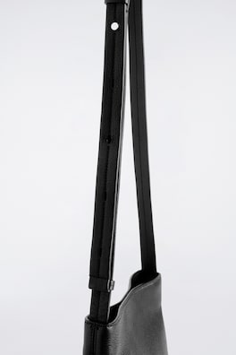 CITY CROSSBODY BAG - GRAINED LEATHER — BLACK 3