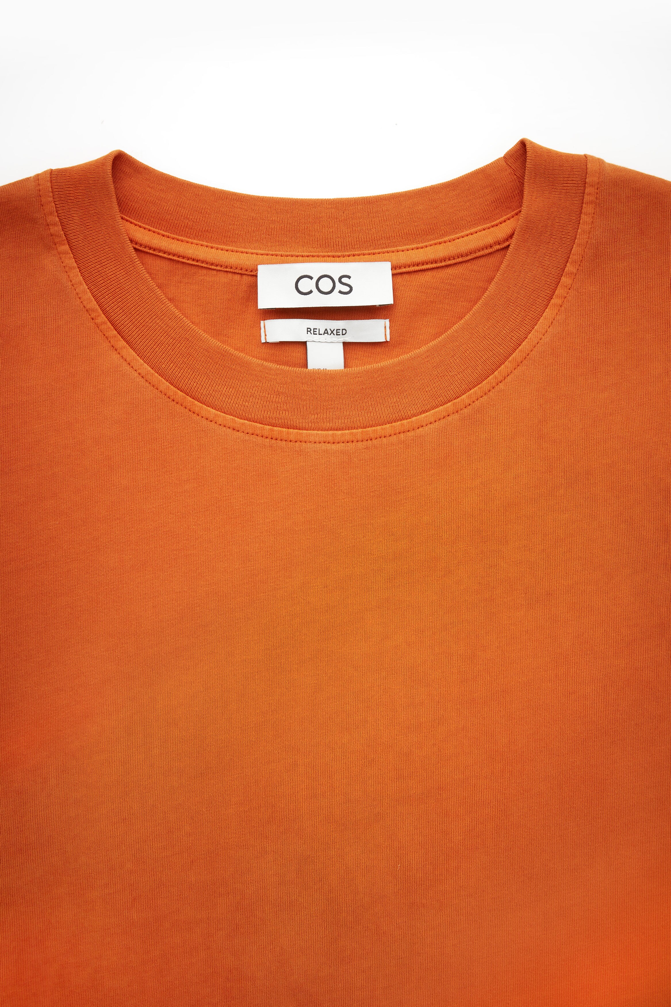 OVERSIZED COTTON T-SHIRT - ORANGE | COS