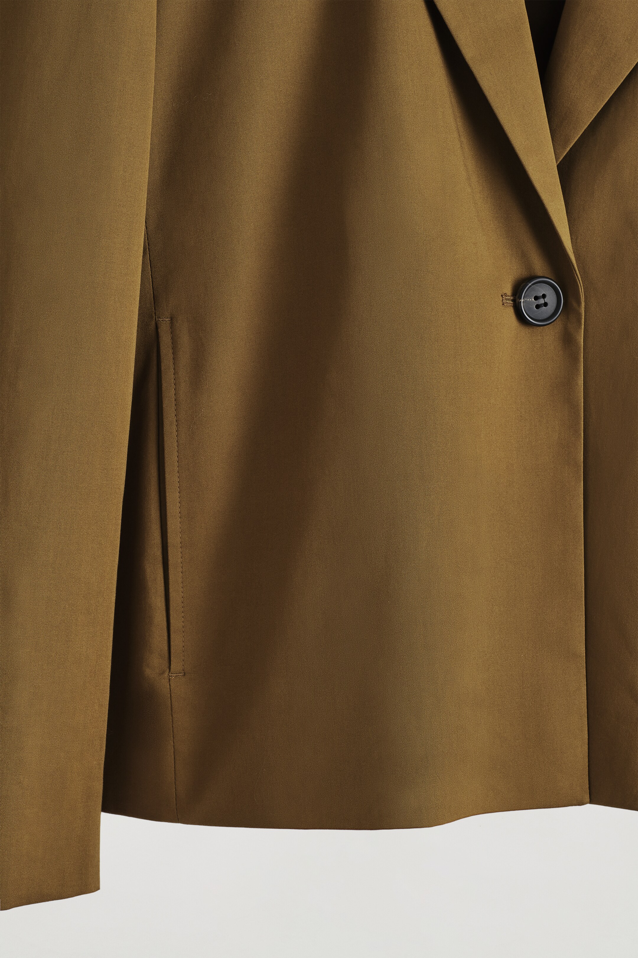 Grotere afbeelding bekijken: ENKELKNOP KATOEN BLAZER - BRUIN - DAMES | H&M BE 7