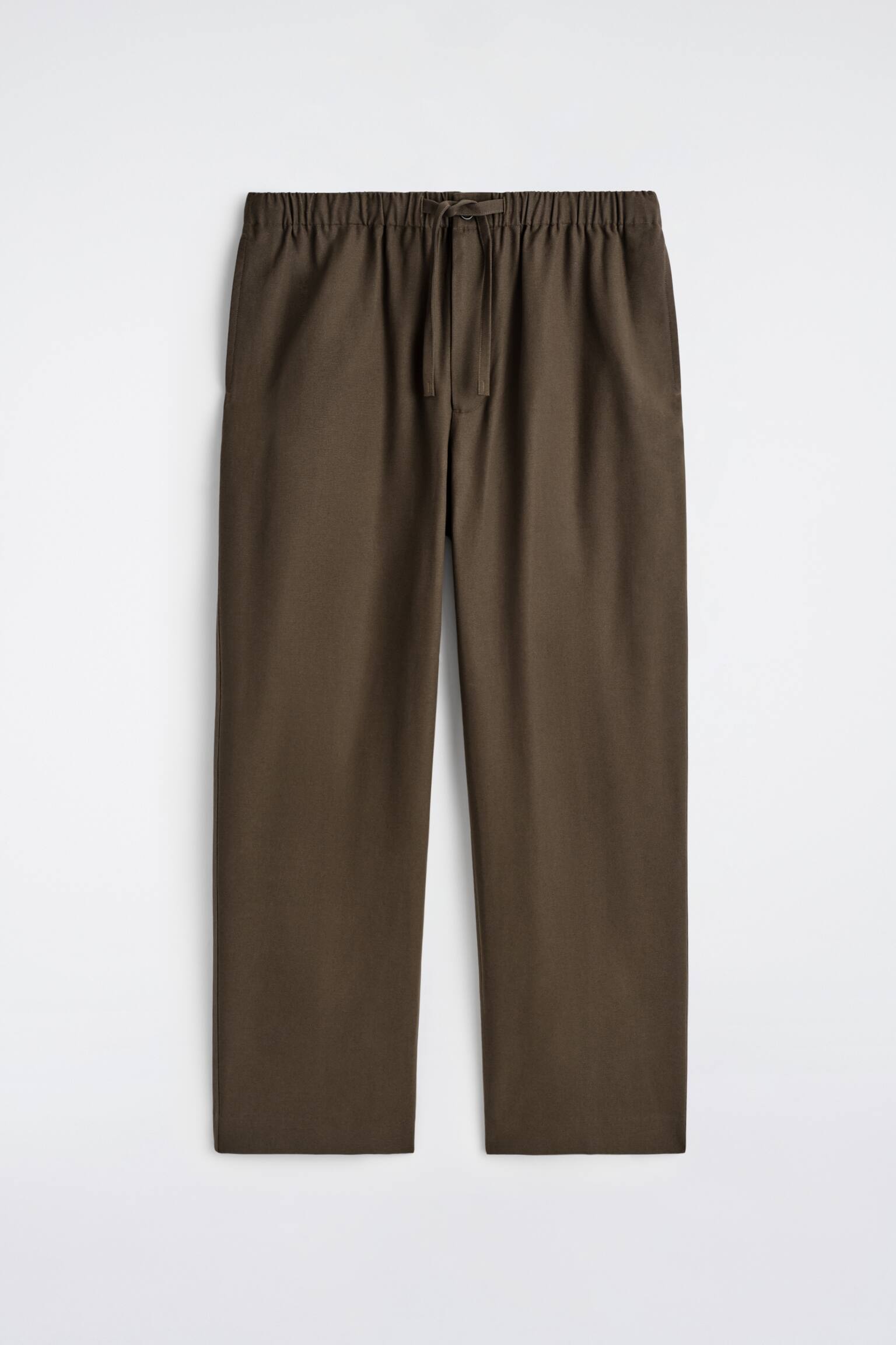 BARREL-LEG KALHOTY S TUNÝLKEM - HNĚDÁ/KHAKI - 2