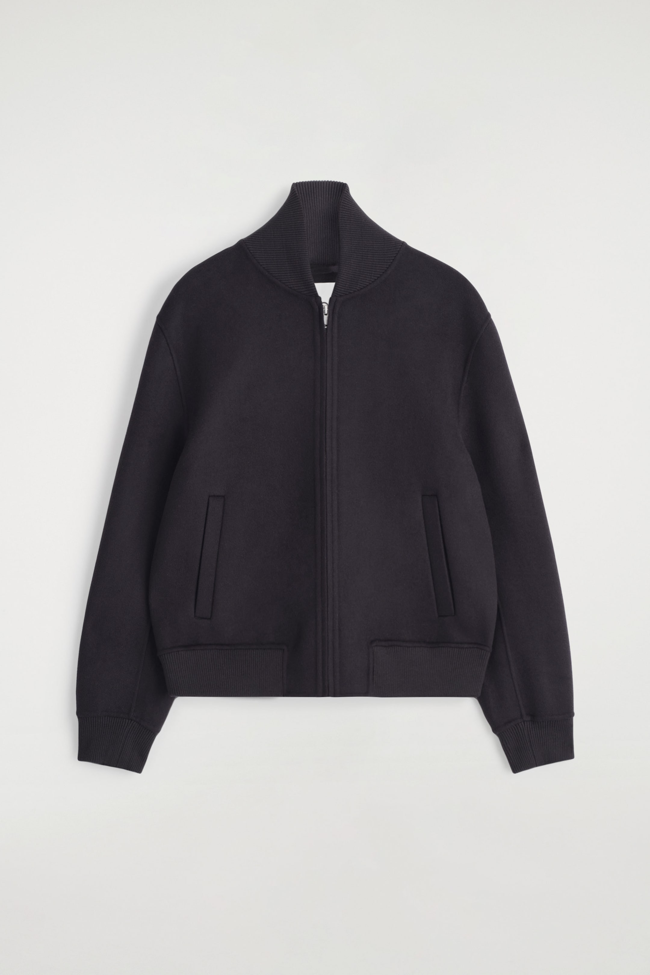 DOUBLE-FACED WOOL BOMBER JACKET