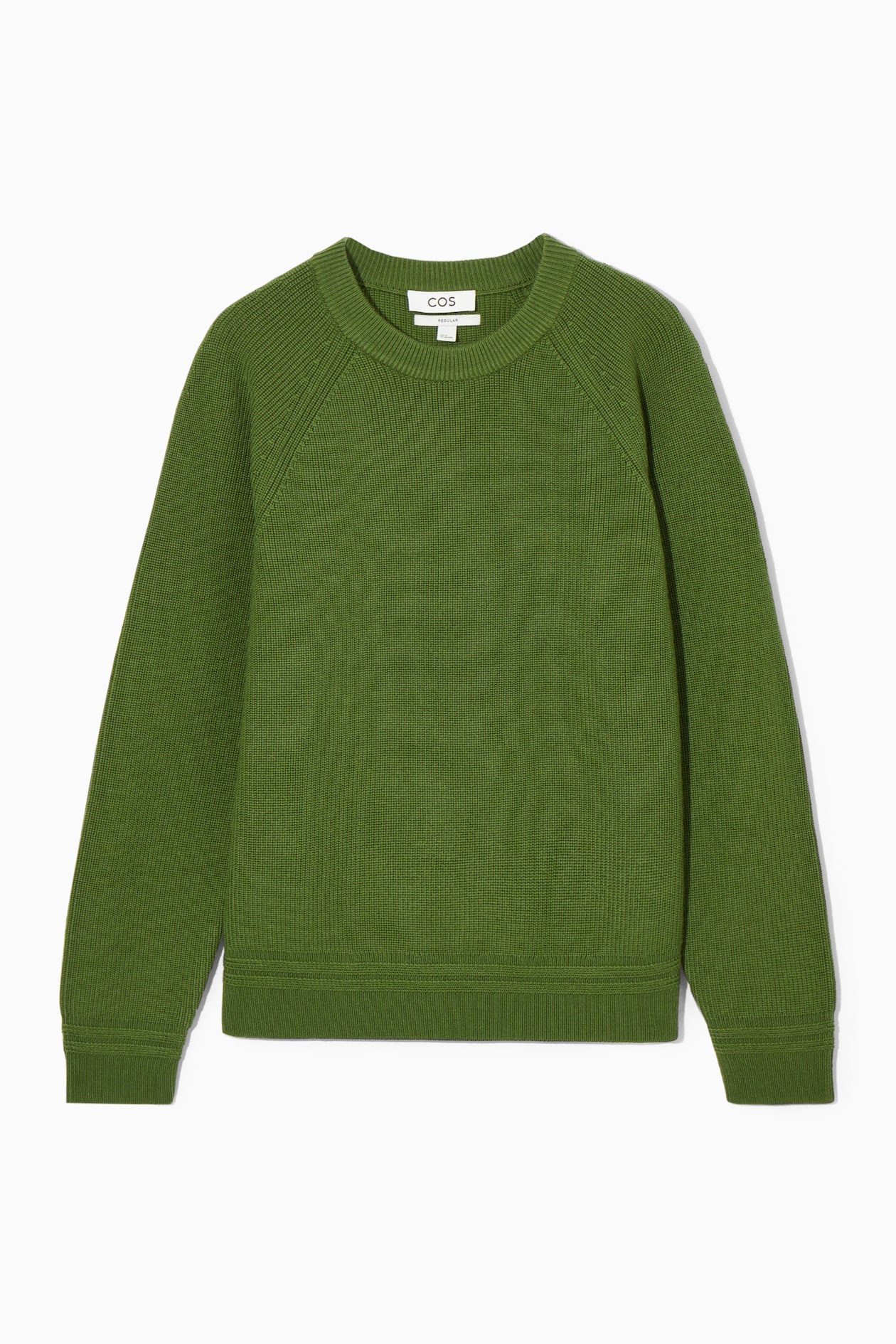 CREW-NECK WOOL SWEATER - GREEN | COS US
