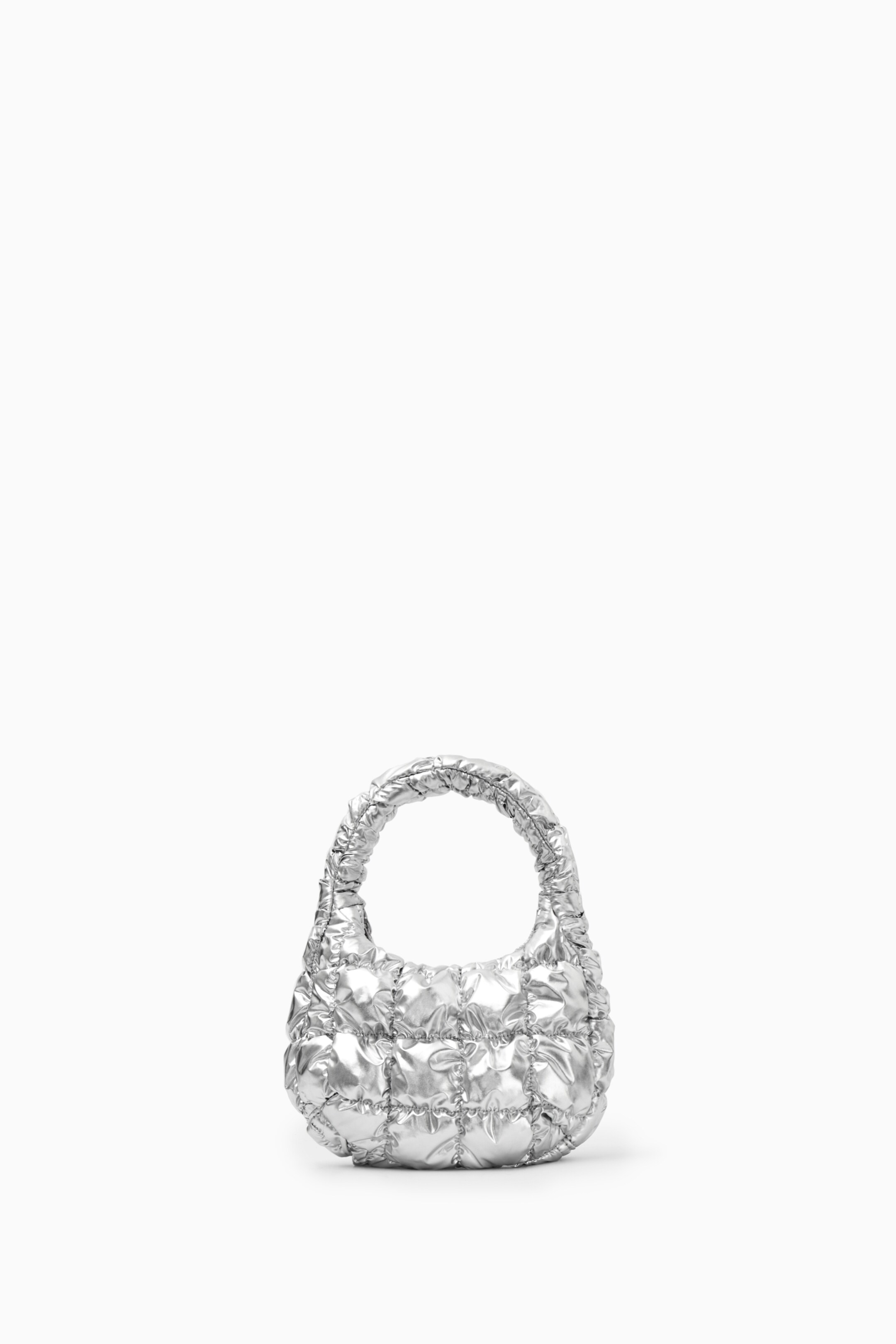 Grotere afbeelding bekijken: QUILTED MICRO BAG - ZILVER - DAMES | H&M NL 1