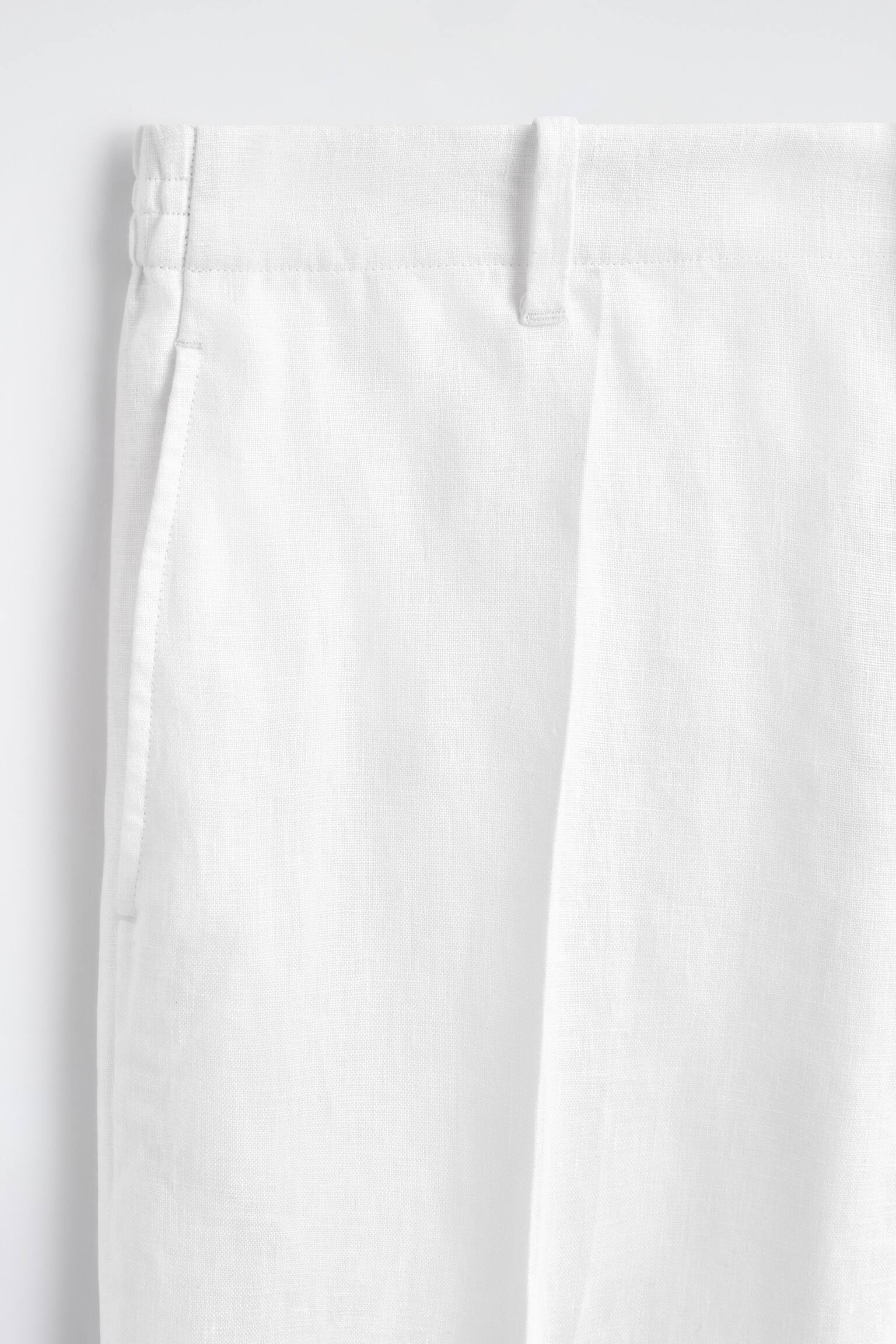 LOCKERE LEINENHOSE MIT GERADEM BEIN - 3