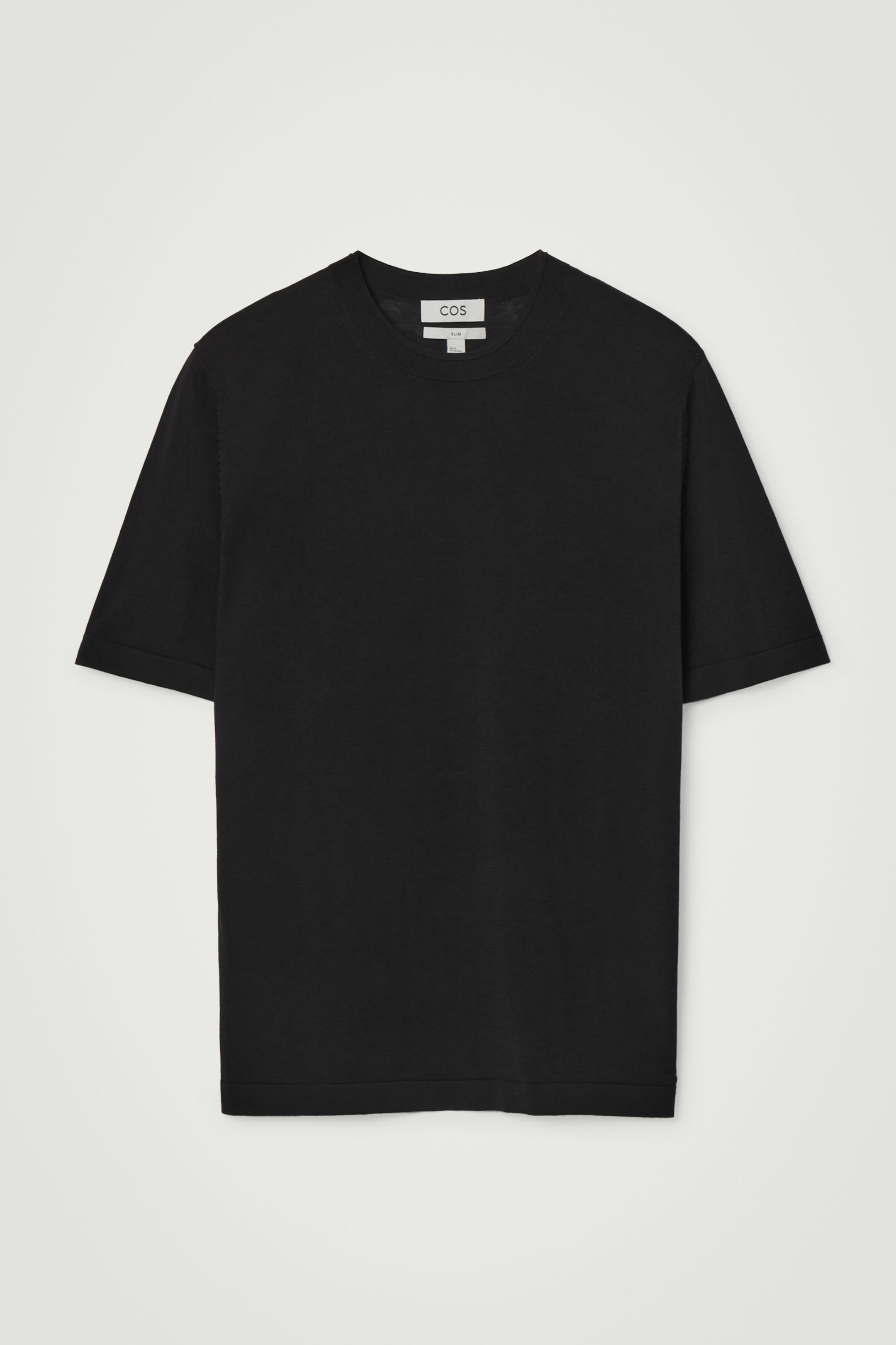 SLIM KNITTED SILK T-SHIRT
