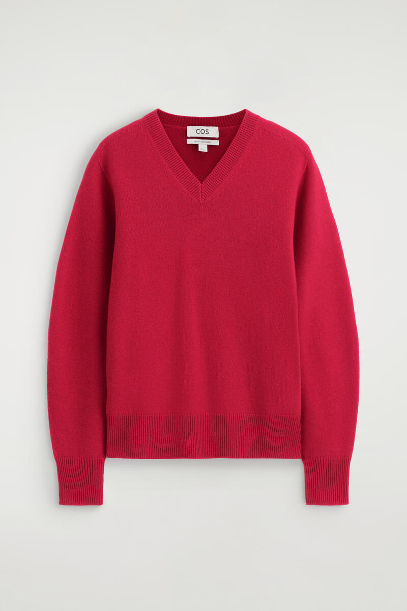 Sculpted Pure Cashmere V-Neck Sweater