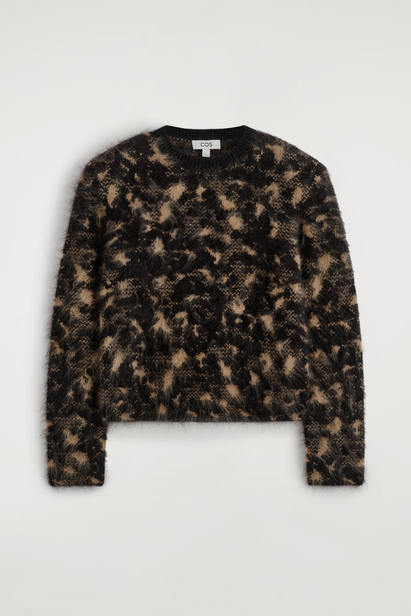 Animal Jacquard Merino Wool Sweater