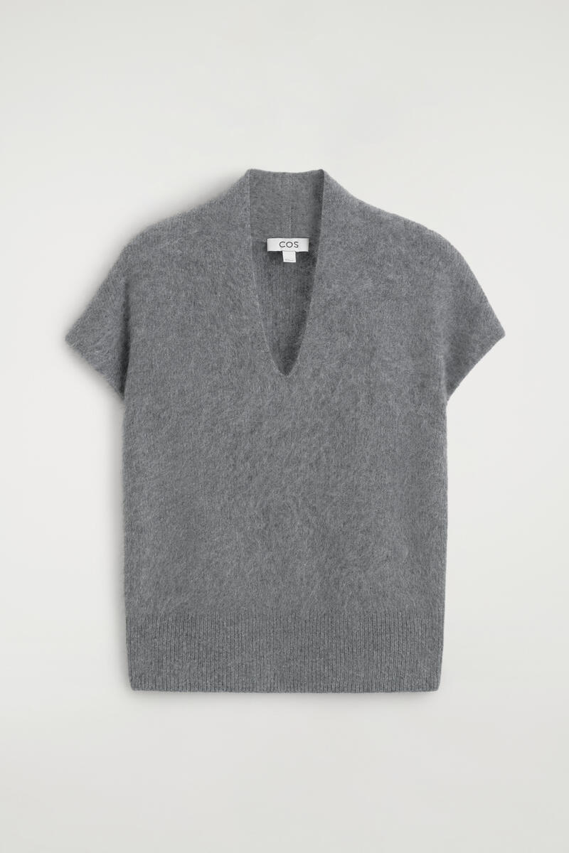Draped brushed Merino Wool Top
