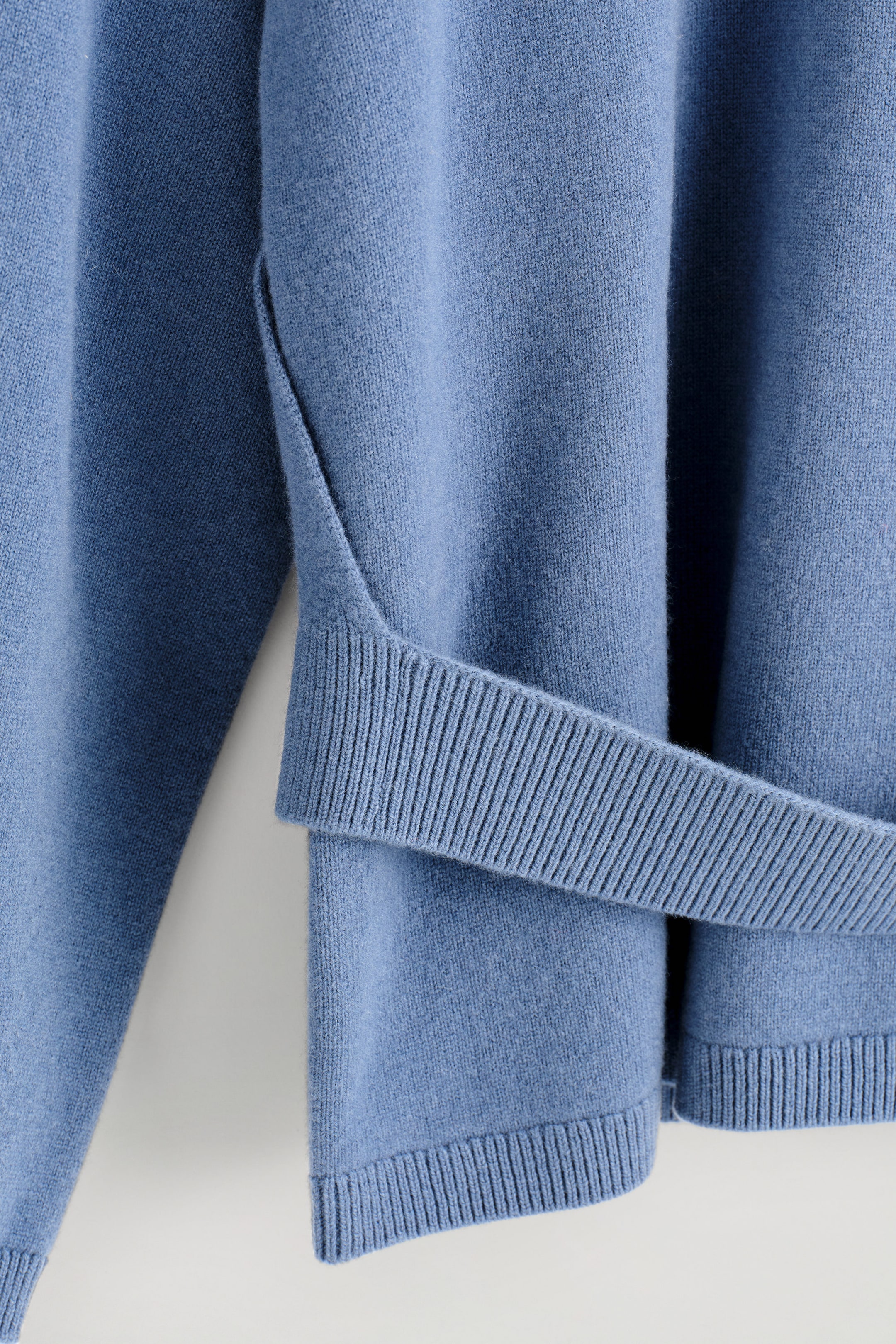 BELT-DETAIL MERINO WOOL SWEATER