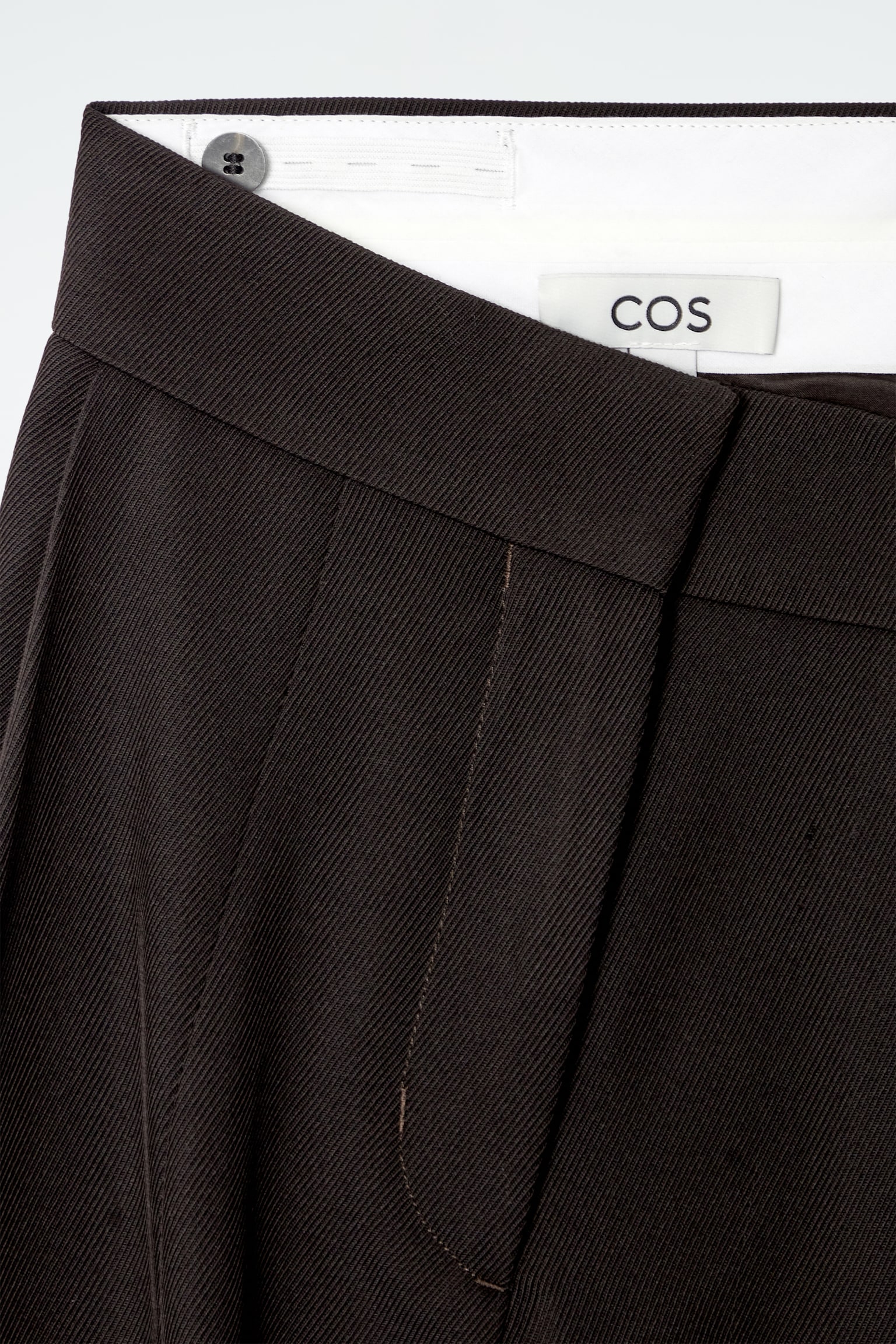 RELAXED WOOL-BLEND WIDE-LEG TROUSERS - DARK BROWN/BLACK/BURGUNDY/DARK GREEN - 4