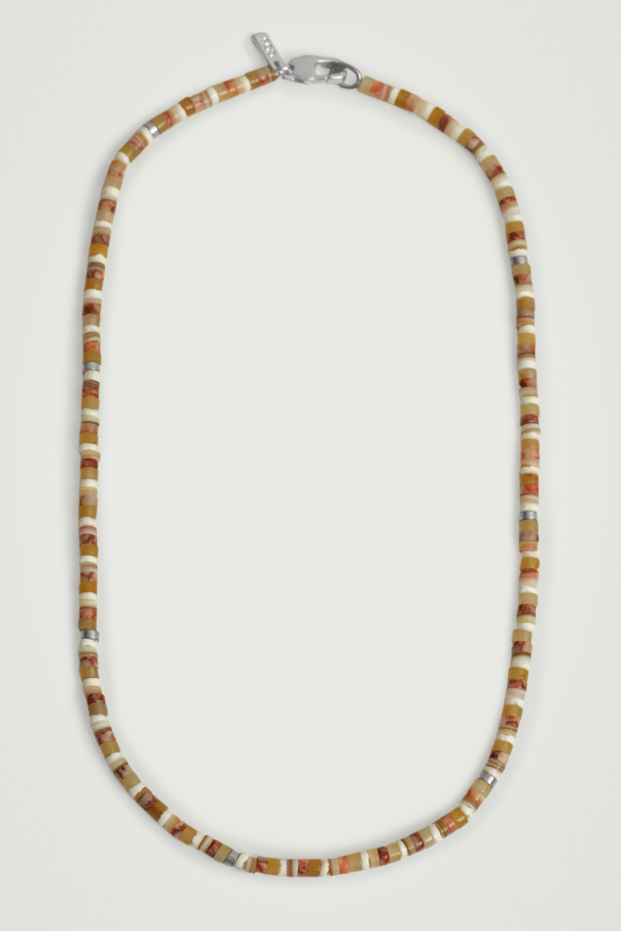 Προβολή μεγαλύτερης εικόνας: ΚΟΛΙΕ ΜΕ ΧΑΝΤΡΕΣ ΑΠΟ ΗΜΙΠΟΛΥΤΙΜΟΥΣ ΛΙΘΟΥΣ - ΑΣΗΜΙ / ΠΟΡΤΟΚΑΛΙ - Men | H&M GR 2