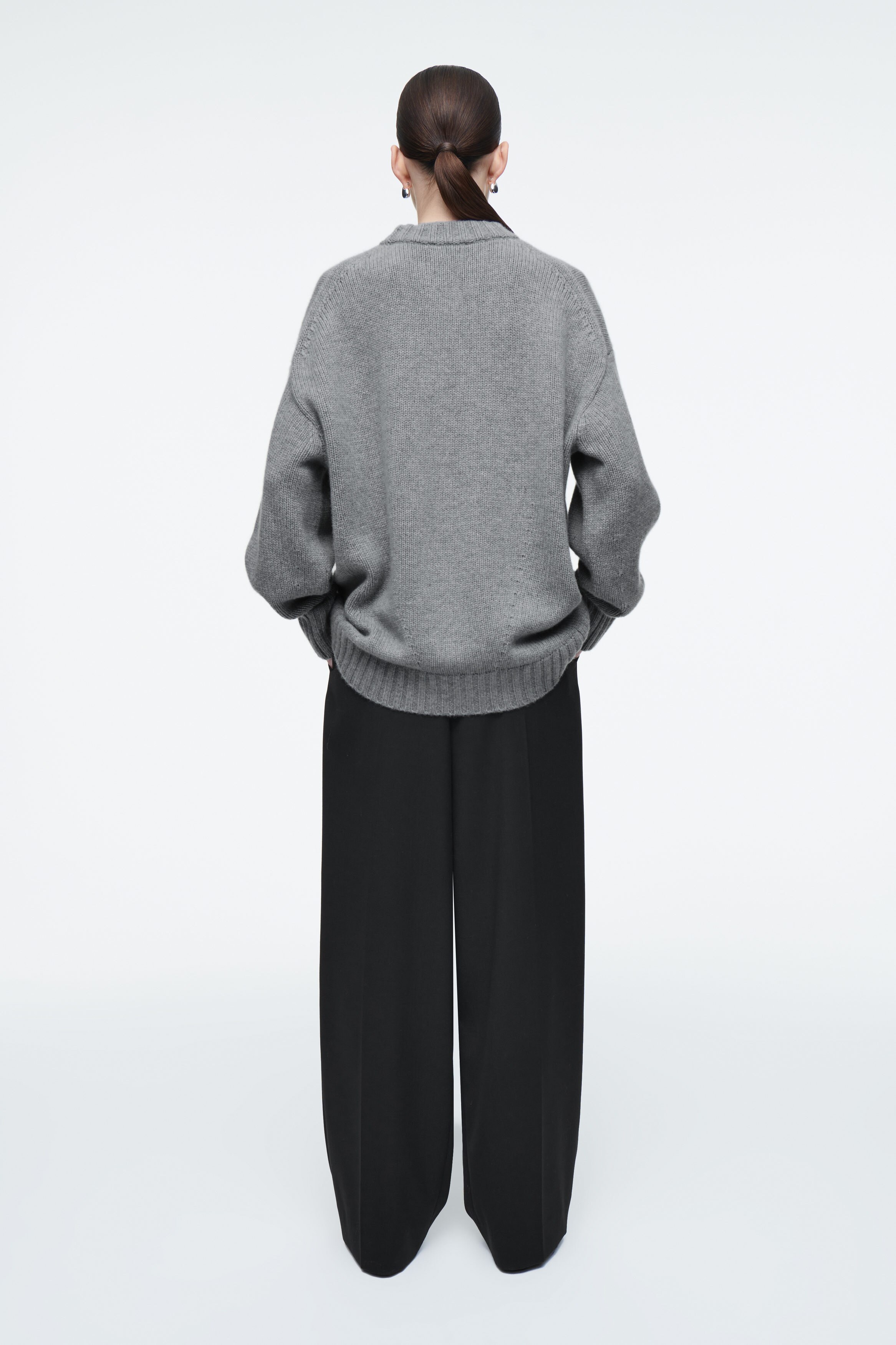 CASHMERE COMPANY 売れ筋商品|||カシミアカンパニー ニット&セーター アウター レディース Sweaters Grey csc-7058-tp-24.jpg