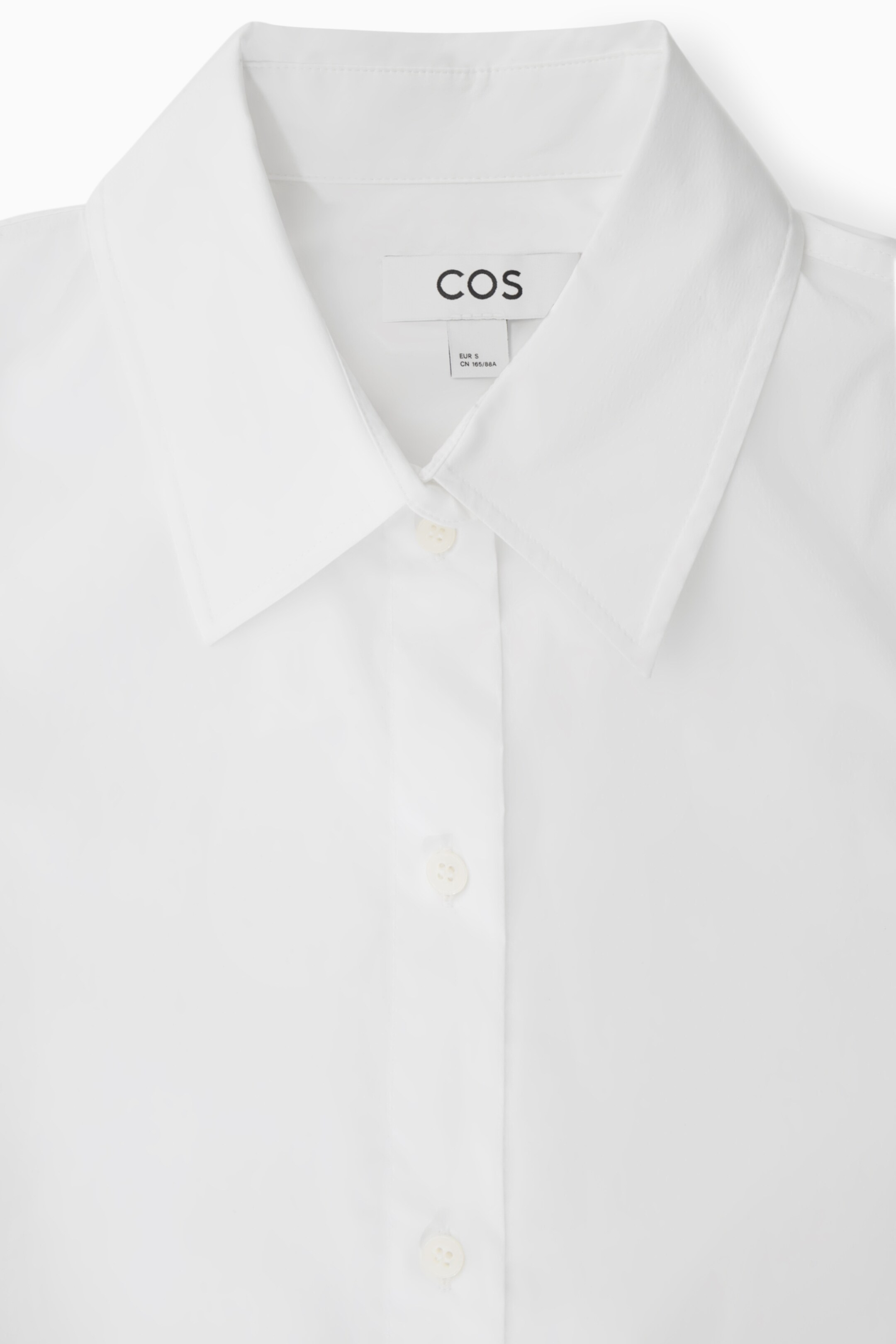 Ingrandisci l'immagine: OVERSIZED COTTON-BLEND SHIRT - WHITE - DONNA | H&M CH 2