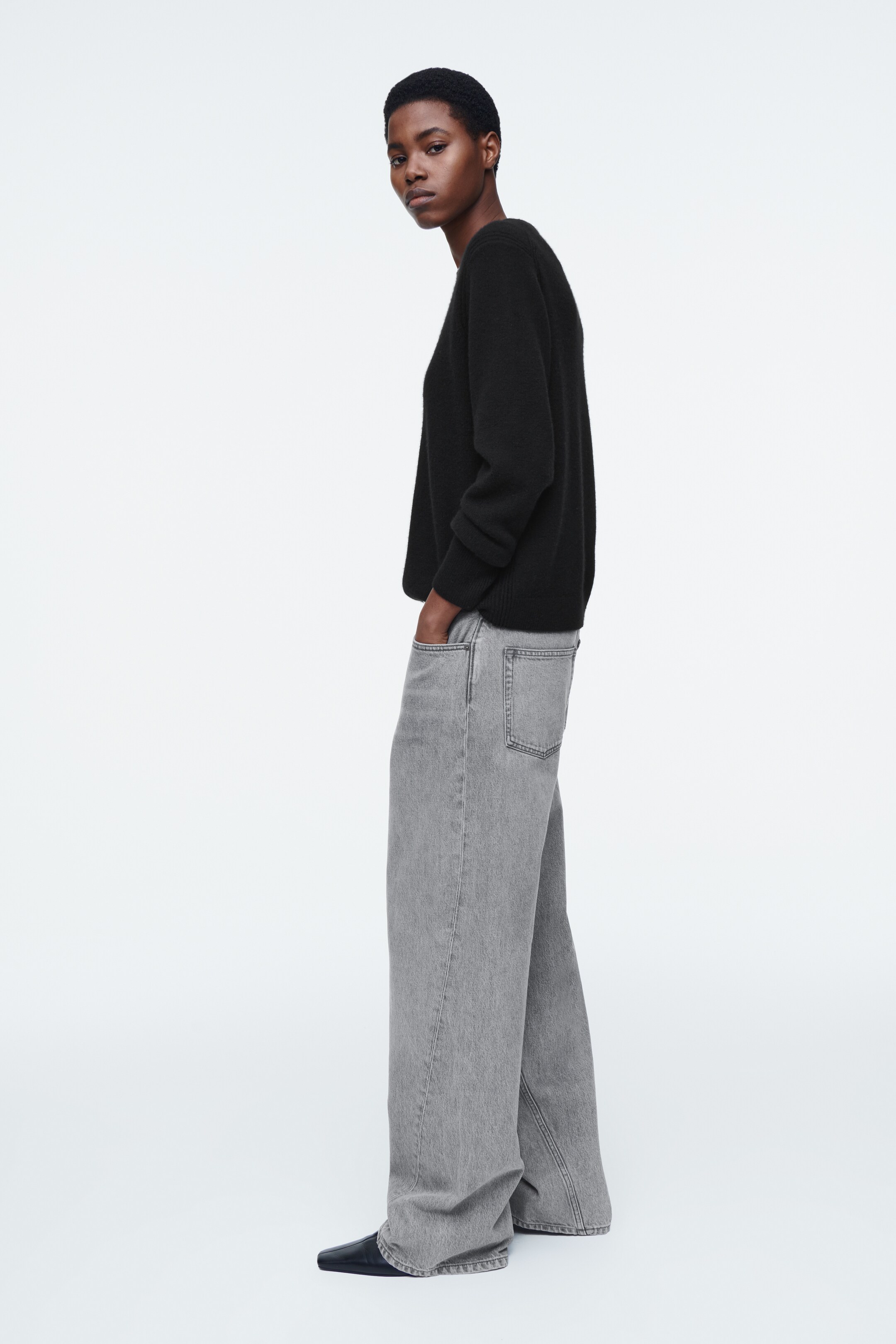 Agrandir l'image: JEAN DROIT FACADE - GRIS - FEMME | H&M CH 4