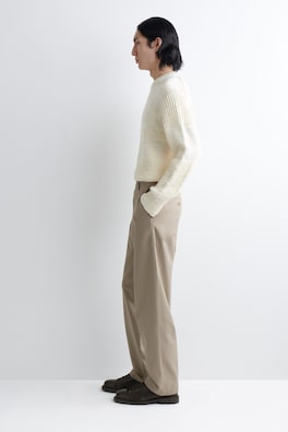 COTTON REGULAR-FIT STRAIGHT-LEG CHINOS — BEIGE 2