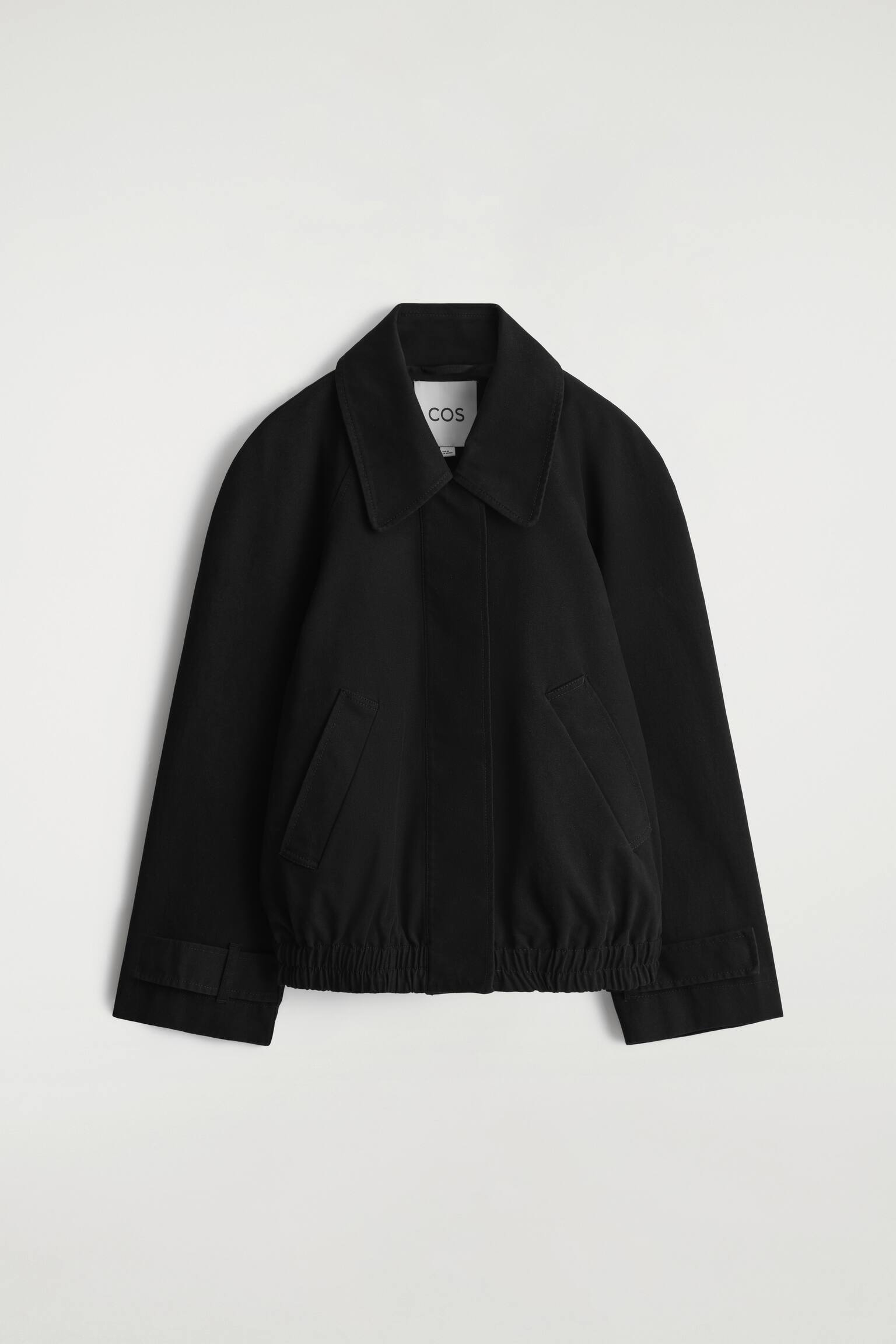 BLOUSON À SILHOUETTE ARRONDIE EN COTON-NOIR - 2