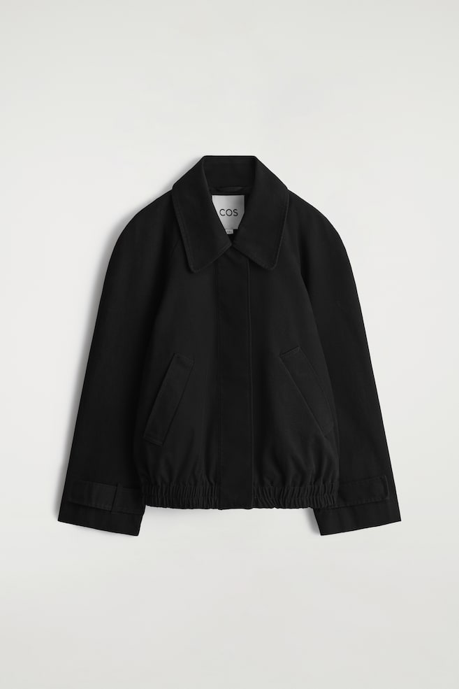 CHAQUETA BLUSÓN DE ALGODÓN - NEGRO - 1