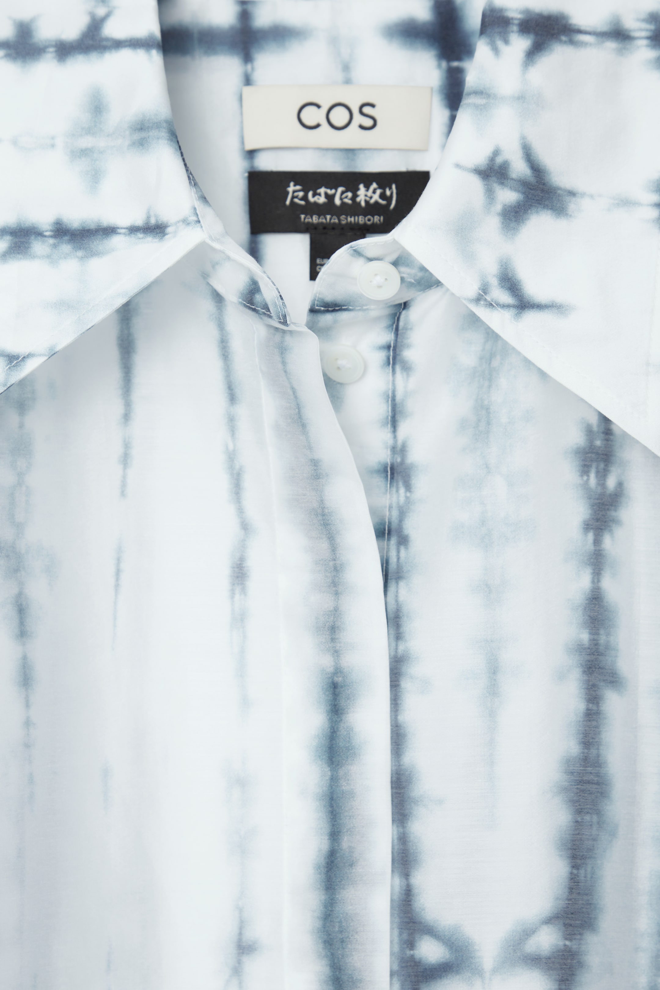 View larger image: RELAXED SHORT-SLEEVED SHIRT - WHITE / BLUE - Ladies | H&M GB 2
